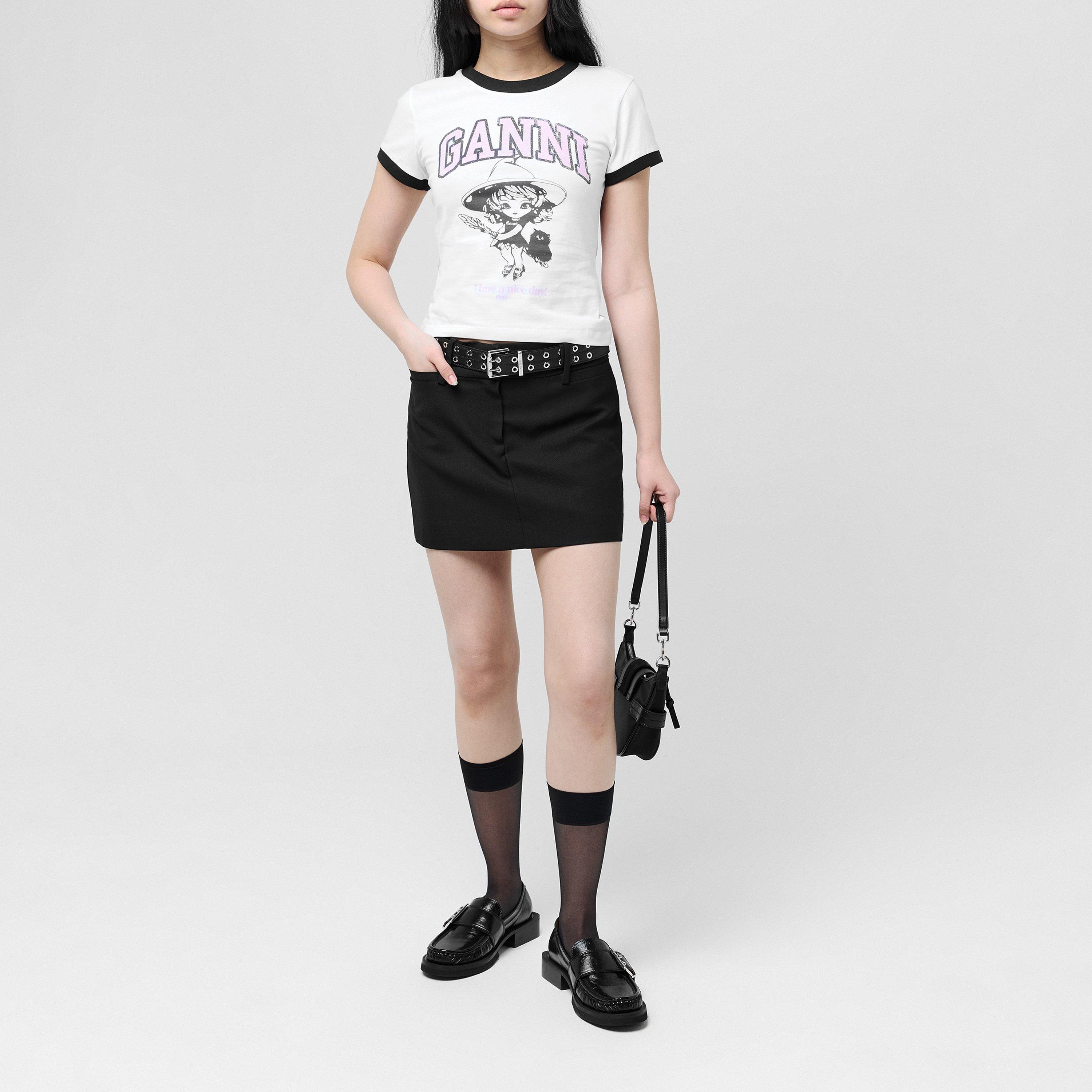 Bright White - Ganni - Witch T-Shirt - 4