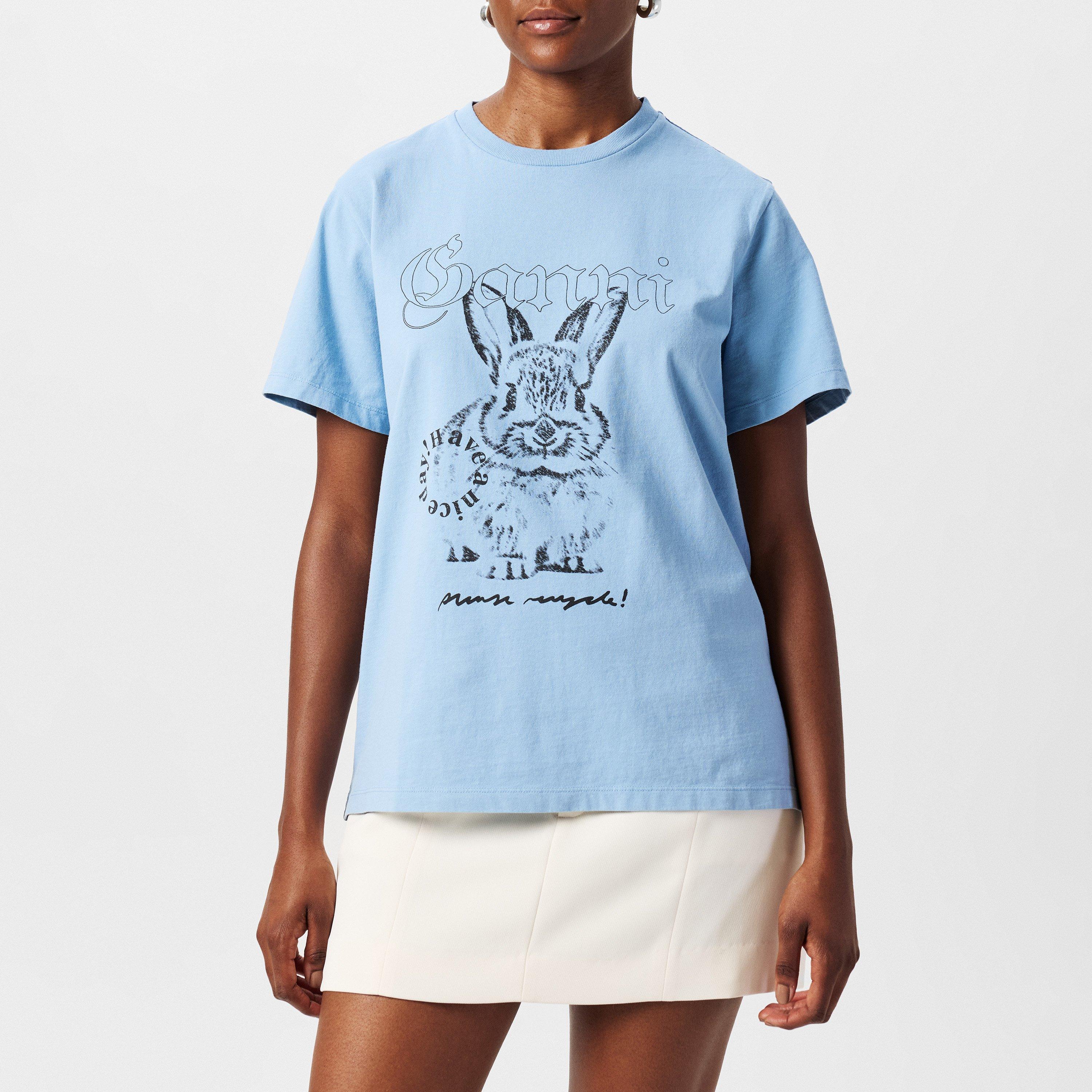 Soft Chambray - Ganni - Bunny T-Shirt - 3