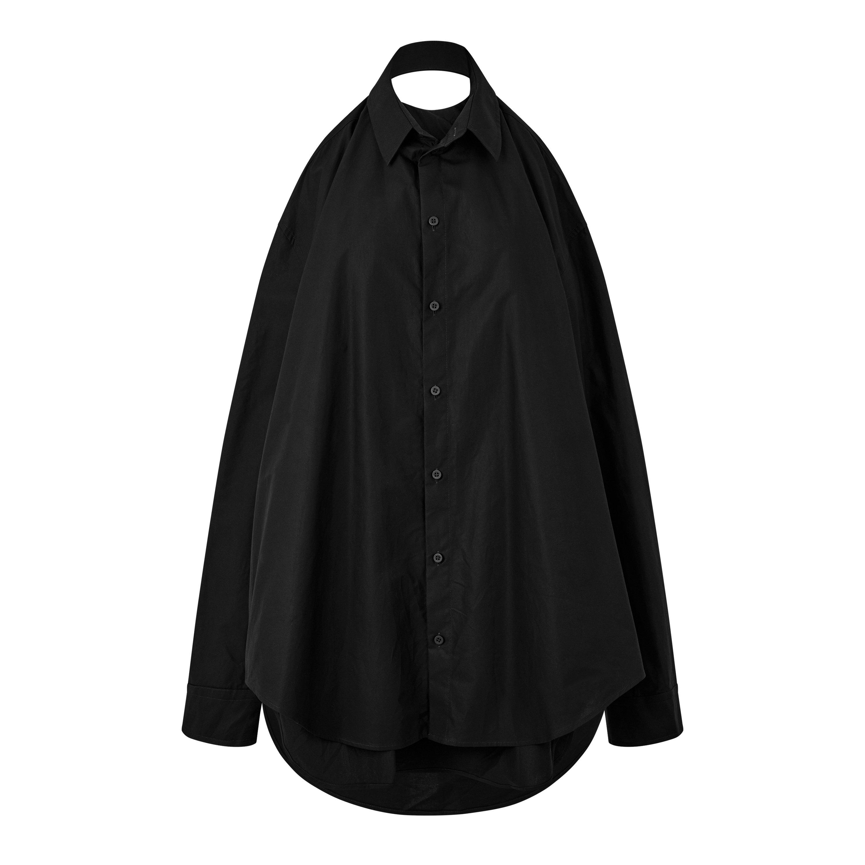 Balenciaga Suspend Shirt Dress - Black - Size 10 (S)