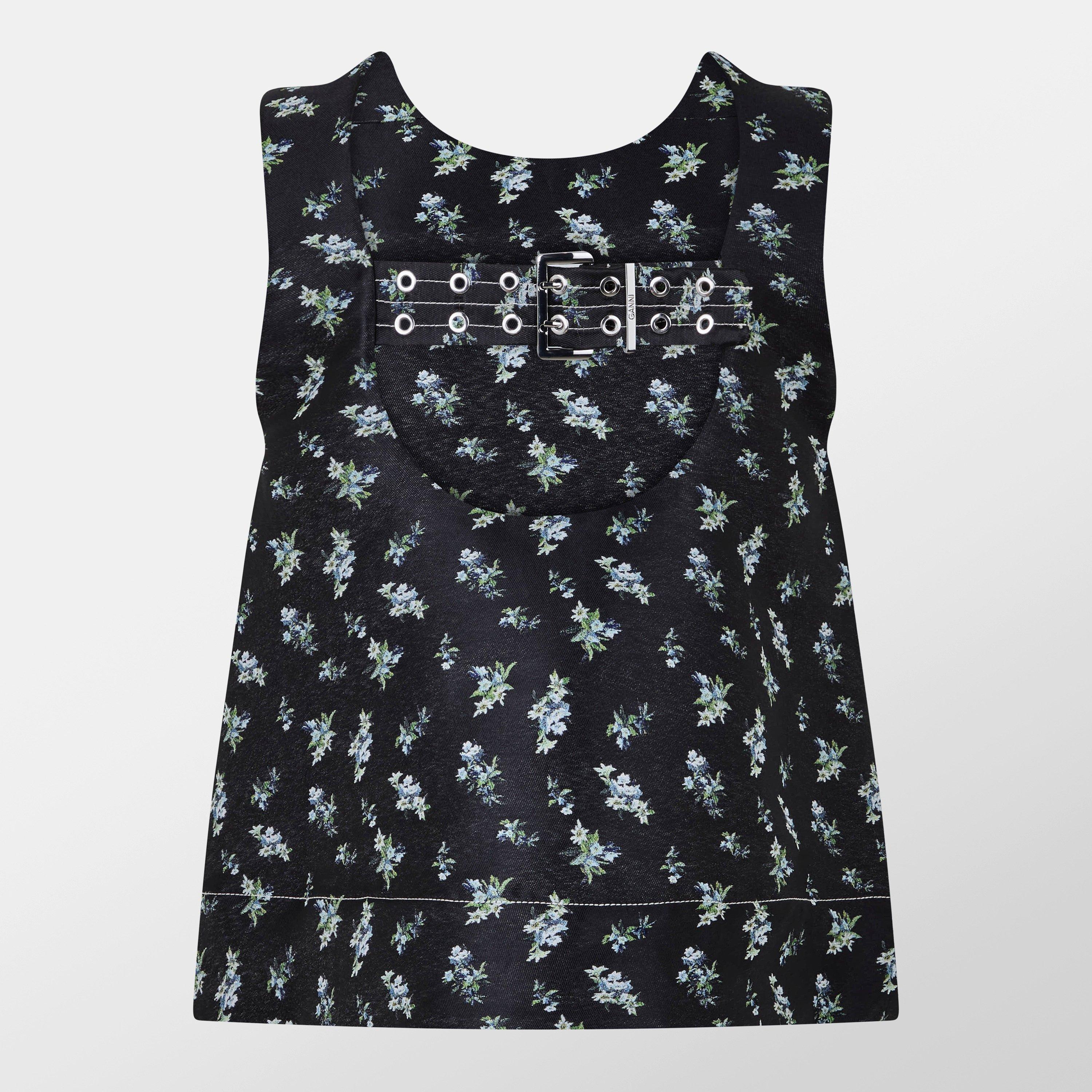 Black - Ganni - Jacquard Top - 2