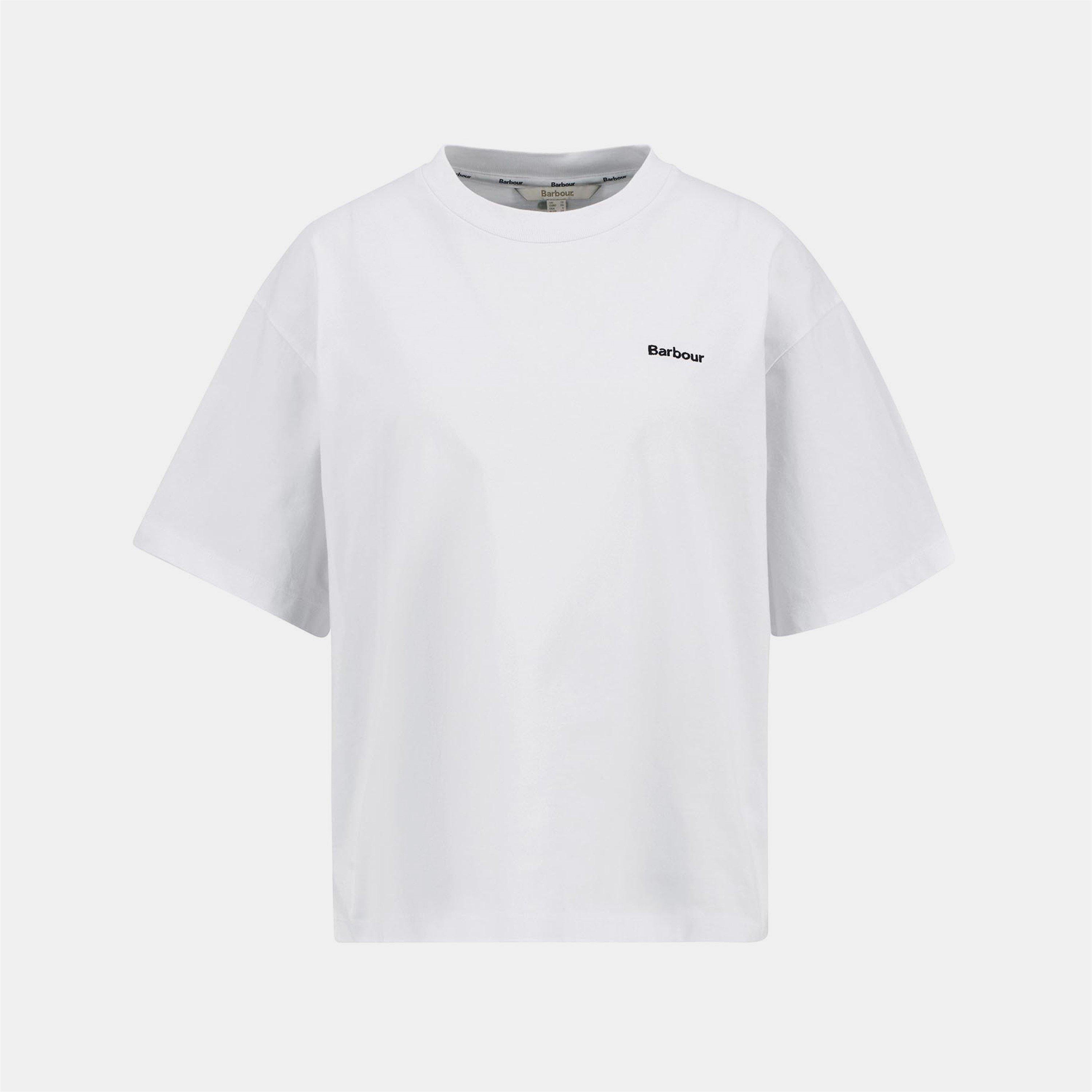 White - Barbour - Women's Jema Oversized T-Shirt - 1