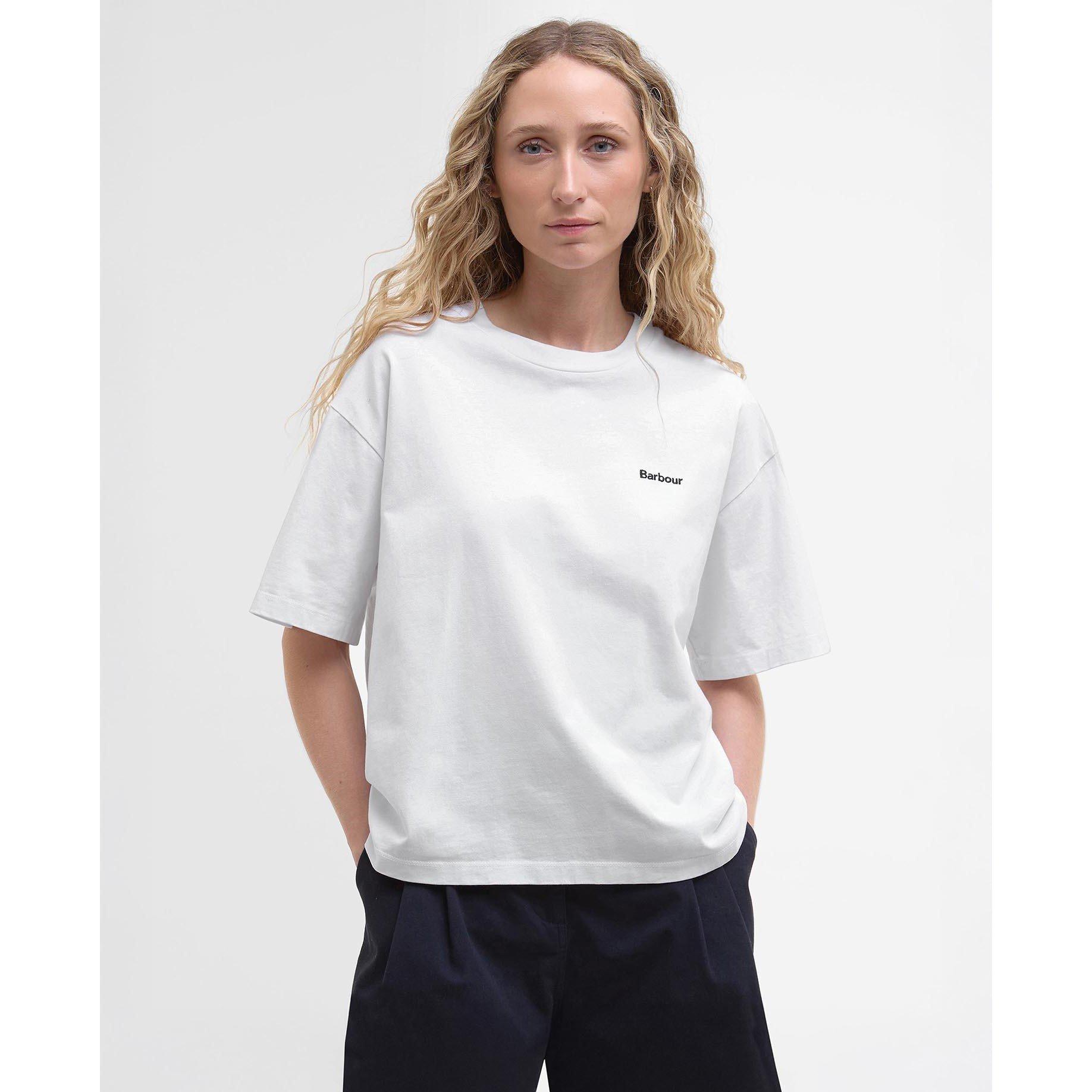 White - Barbour - Women's Jema Oversized T-Shirt - 2