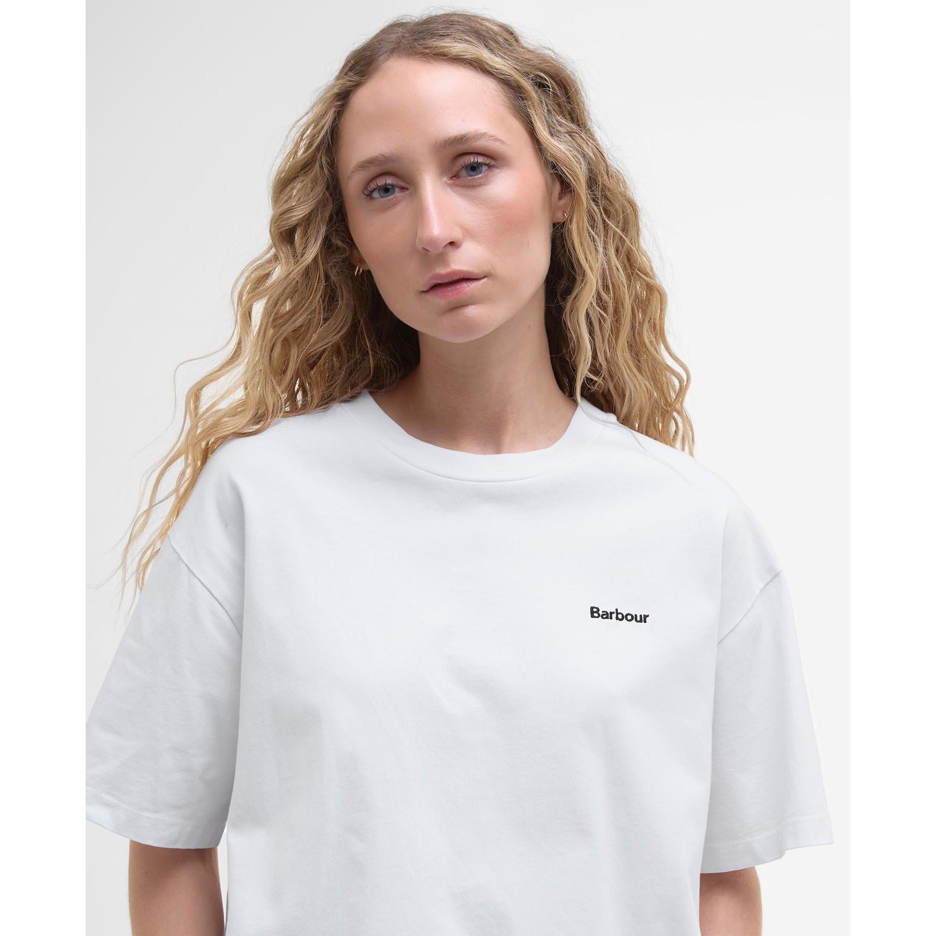White - Barbour - Women's Jema Oversized T-Shirt - 4