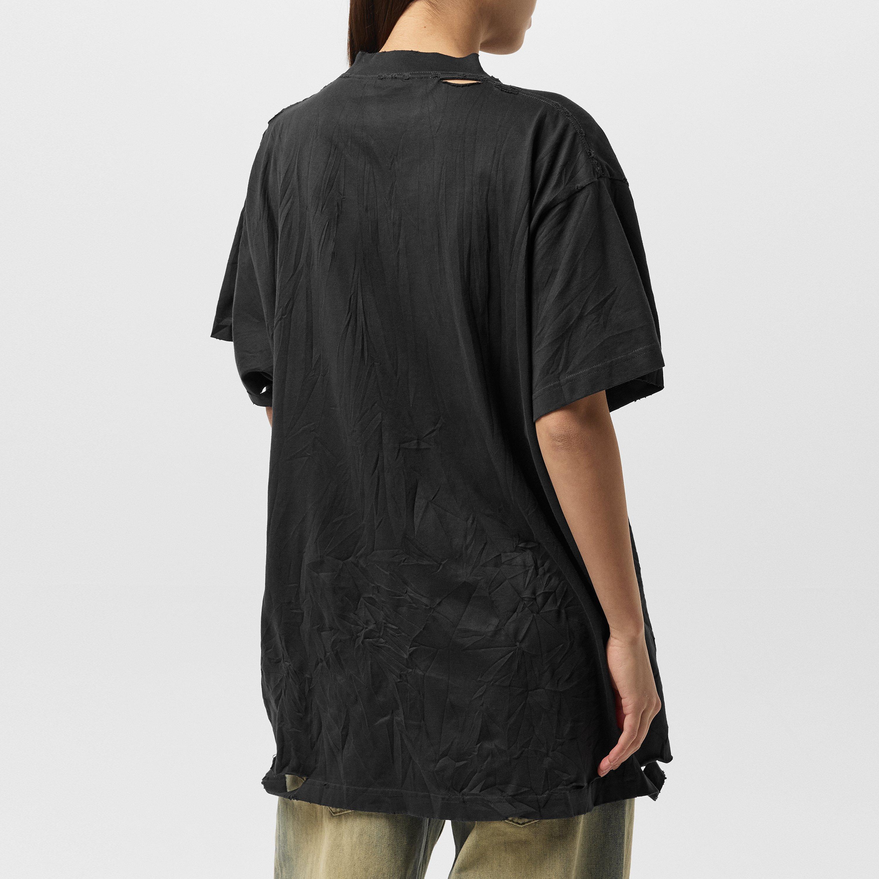 Washed Black - Balenciaga - Planet Earth T-Shirt - 4