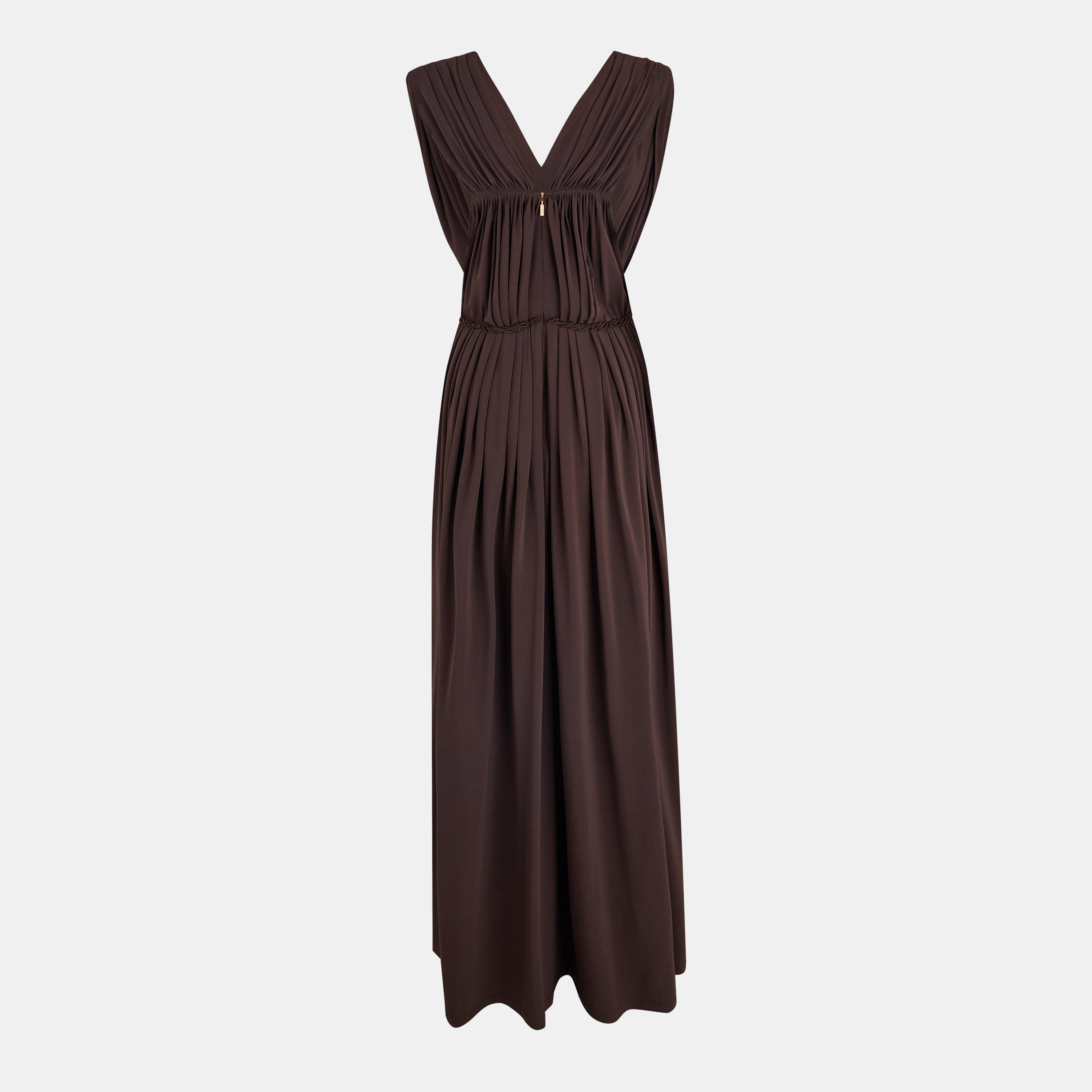 Coffee - Max Mara - Maxi Walter Dress - 2