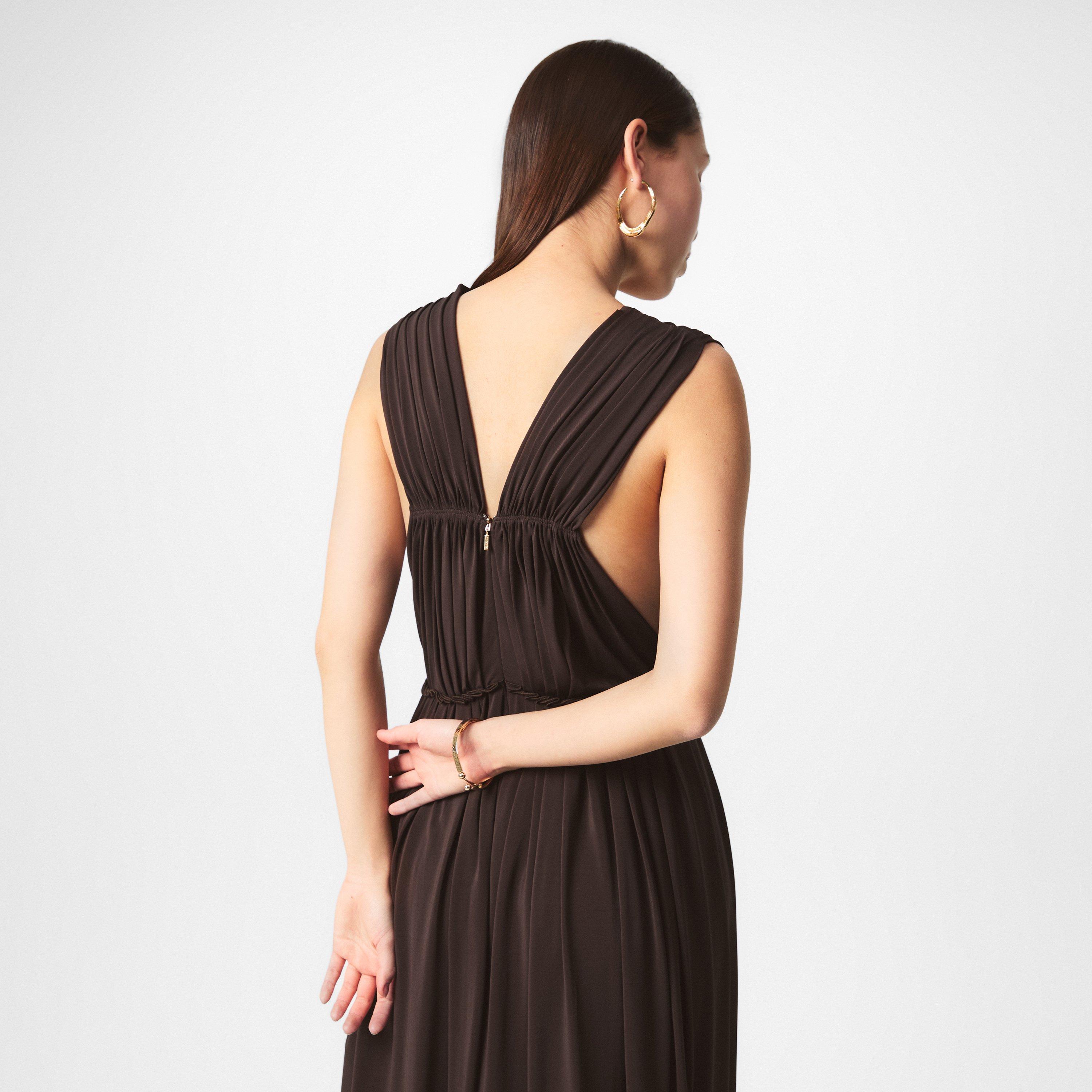 Coffee - Max Mara - Maxi Walter Dress - 4