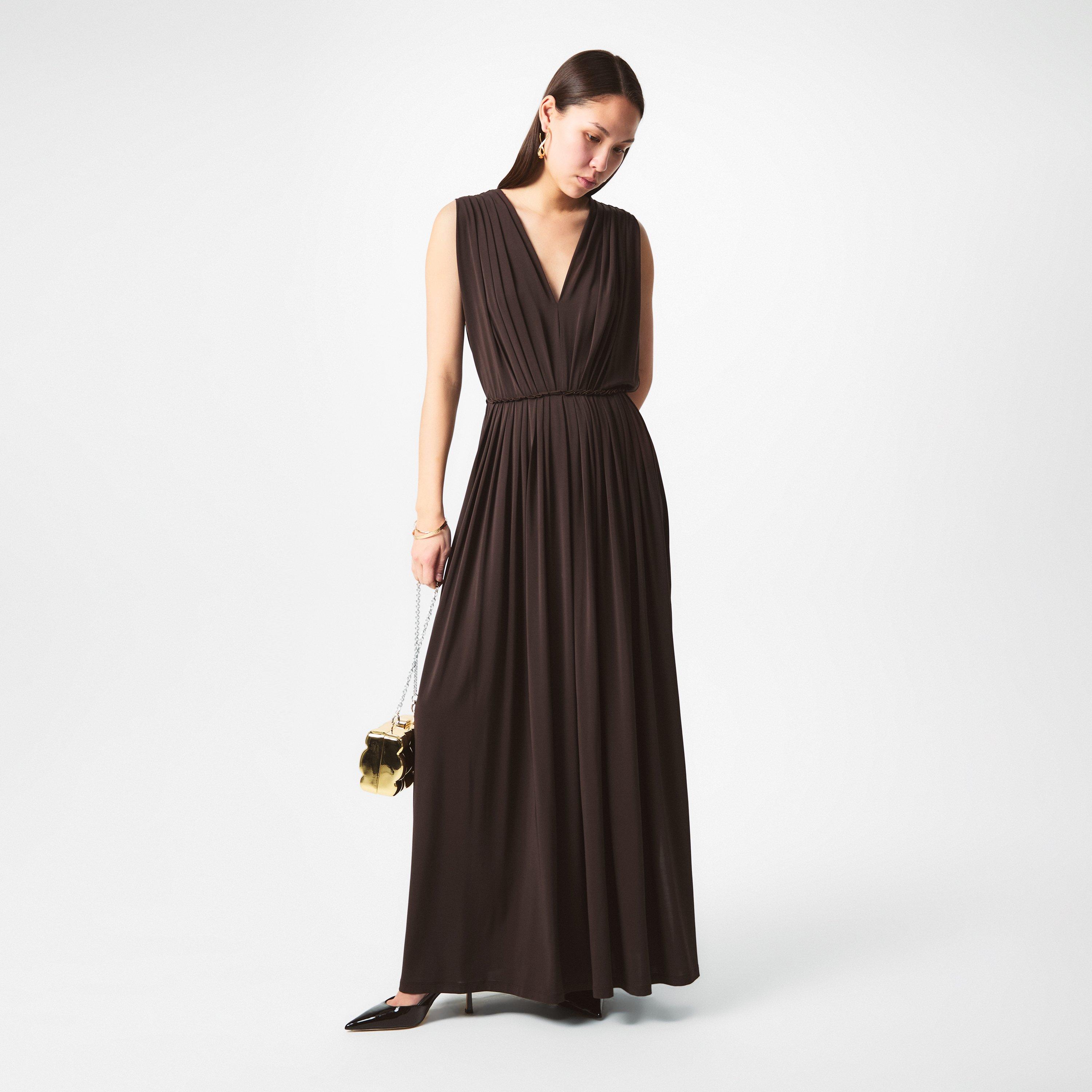 Coffee - Max Mara - Maxi Walter Dress - 6