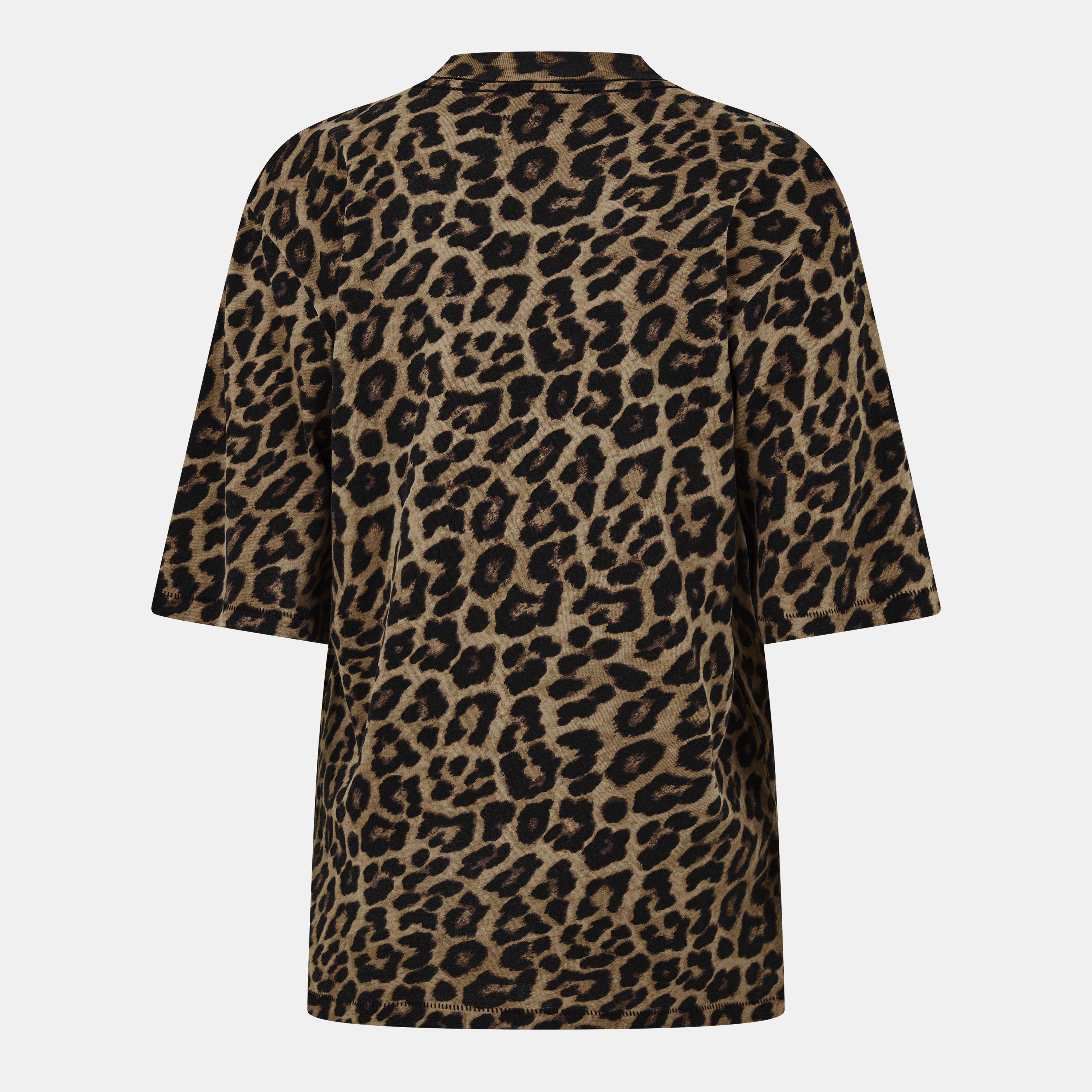 LEOPARD - Anine Bing - Women's Leopard Print Regular Fit T-Shirt - 2