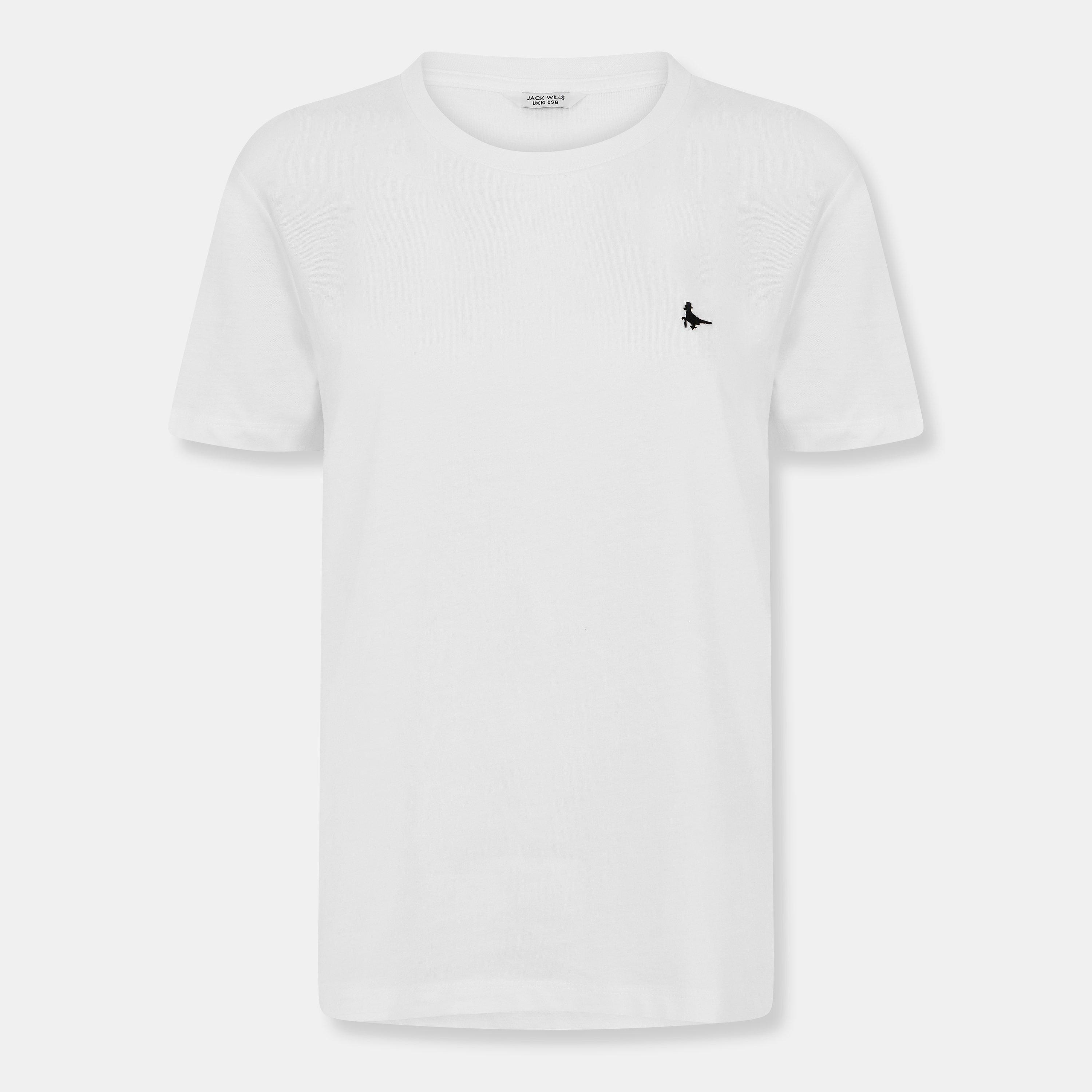 Jack Wills Women's Endmoor Boyfriend T-Shirt - White - 16 (XL)