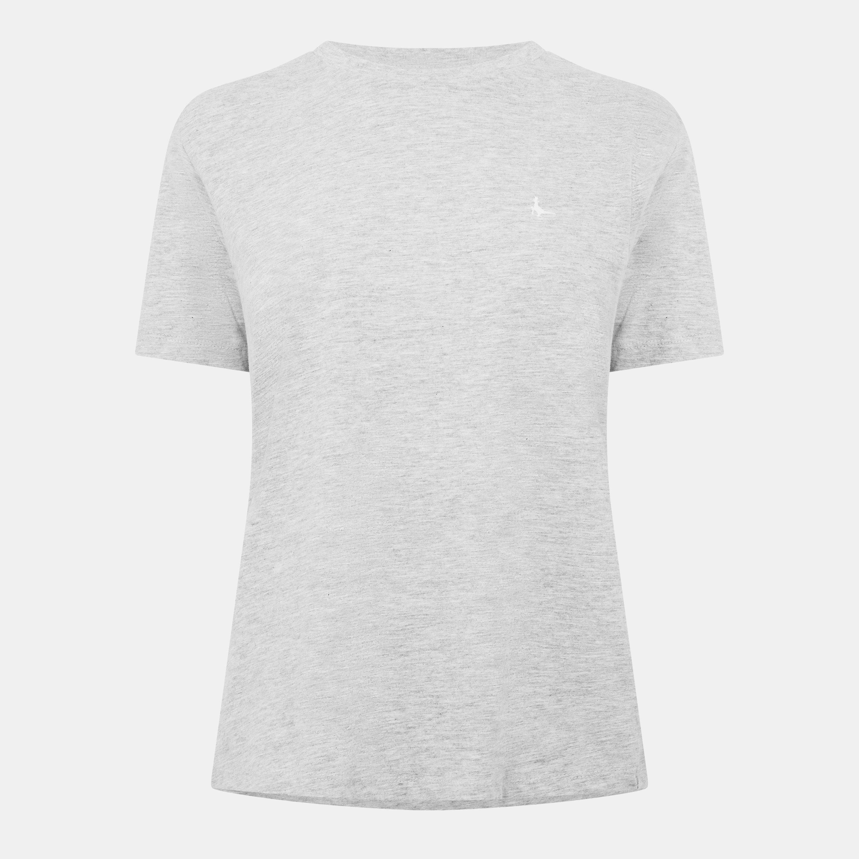 Jack Wills Women's Endmoor Boyfriend T-Shirt - Grey Marl - 16 (XL)