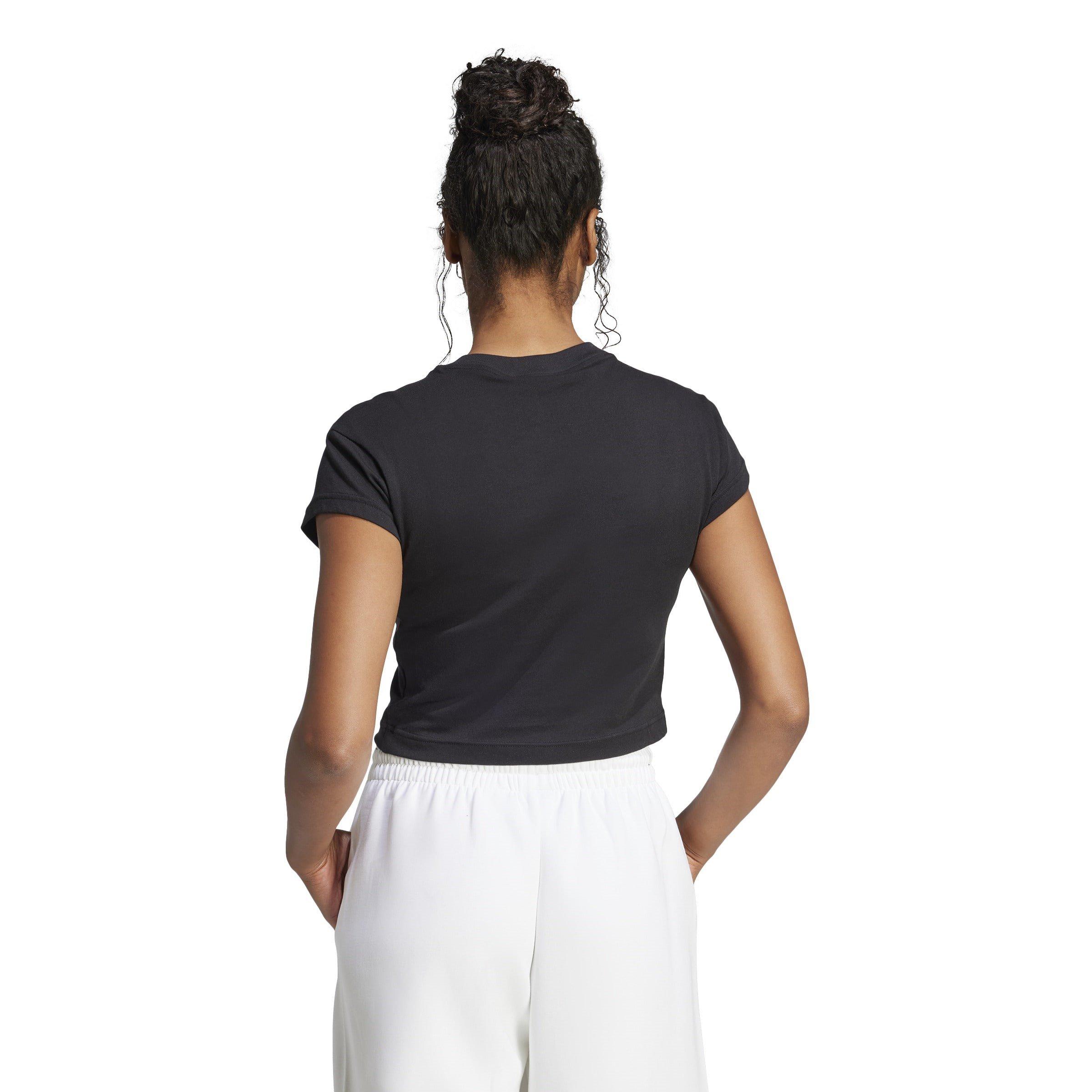 Black - adidas - Future Icons Small Logo Womens Lifestyle Baby T-Shirt - 2