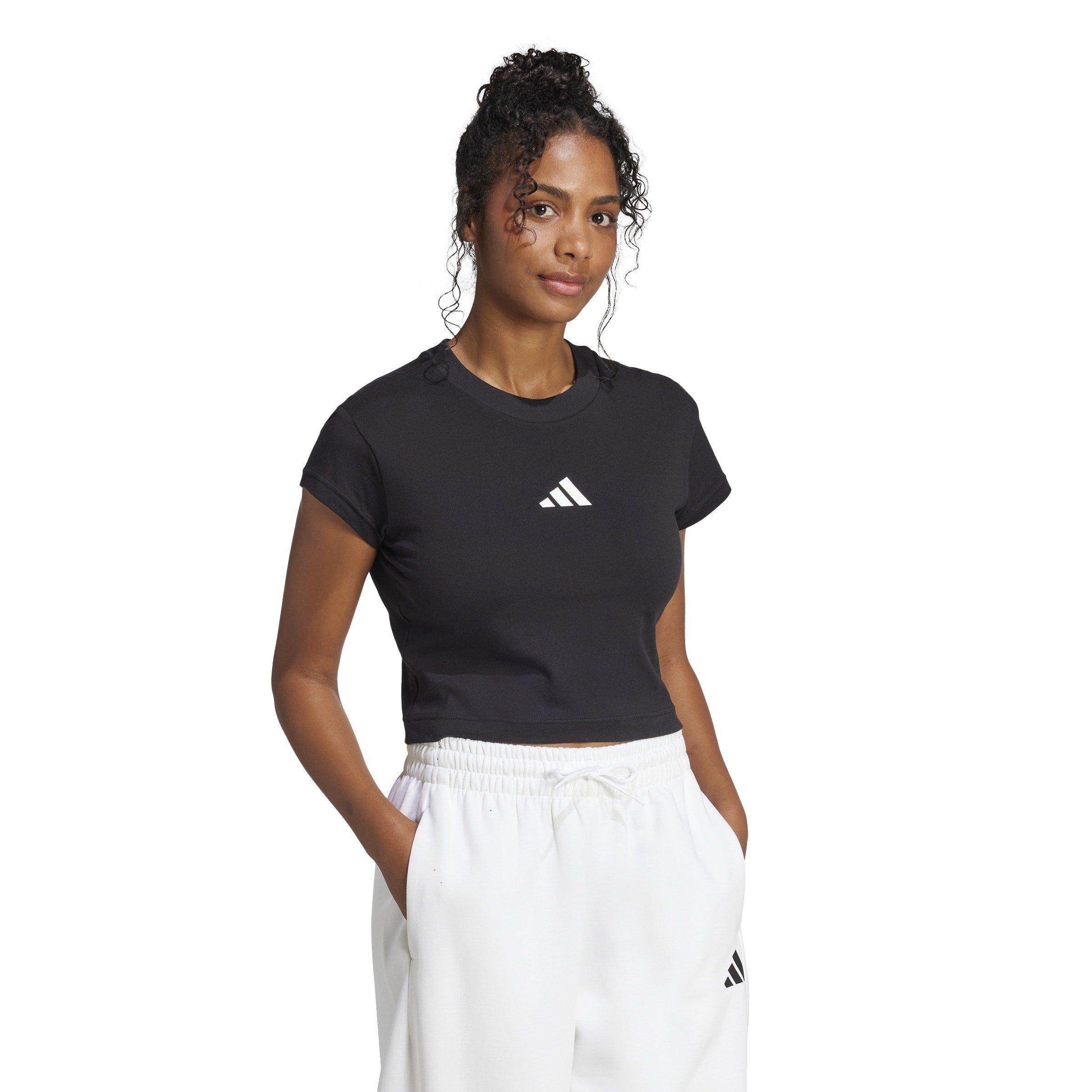 Black - adidas - Future Icons Small Logo Womens Lifestyle Baby T-Shirt - 4