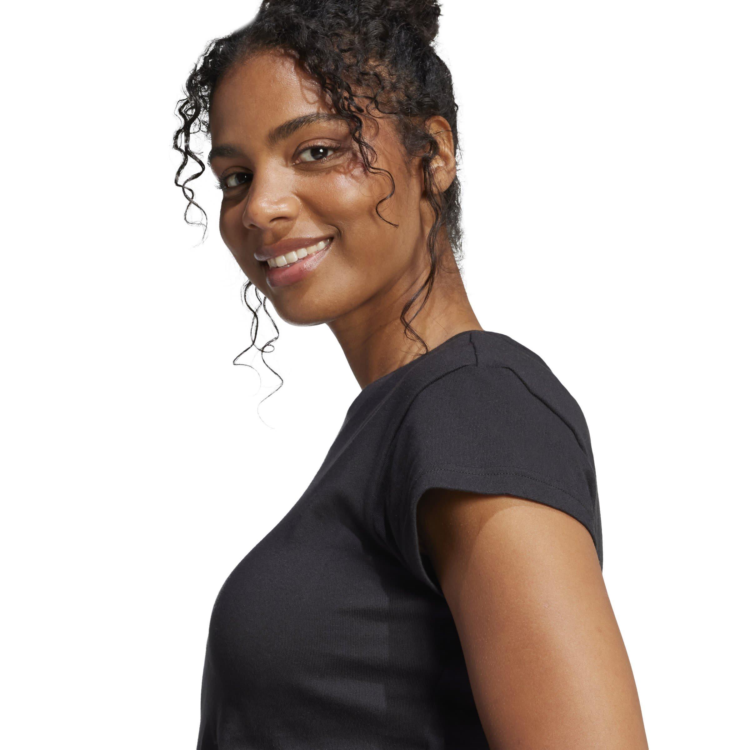 Black - adidas - Future Icons Small Logo Womens Lifestyle Baby T-Shirt - 6