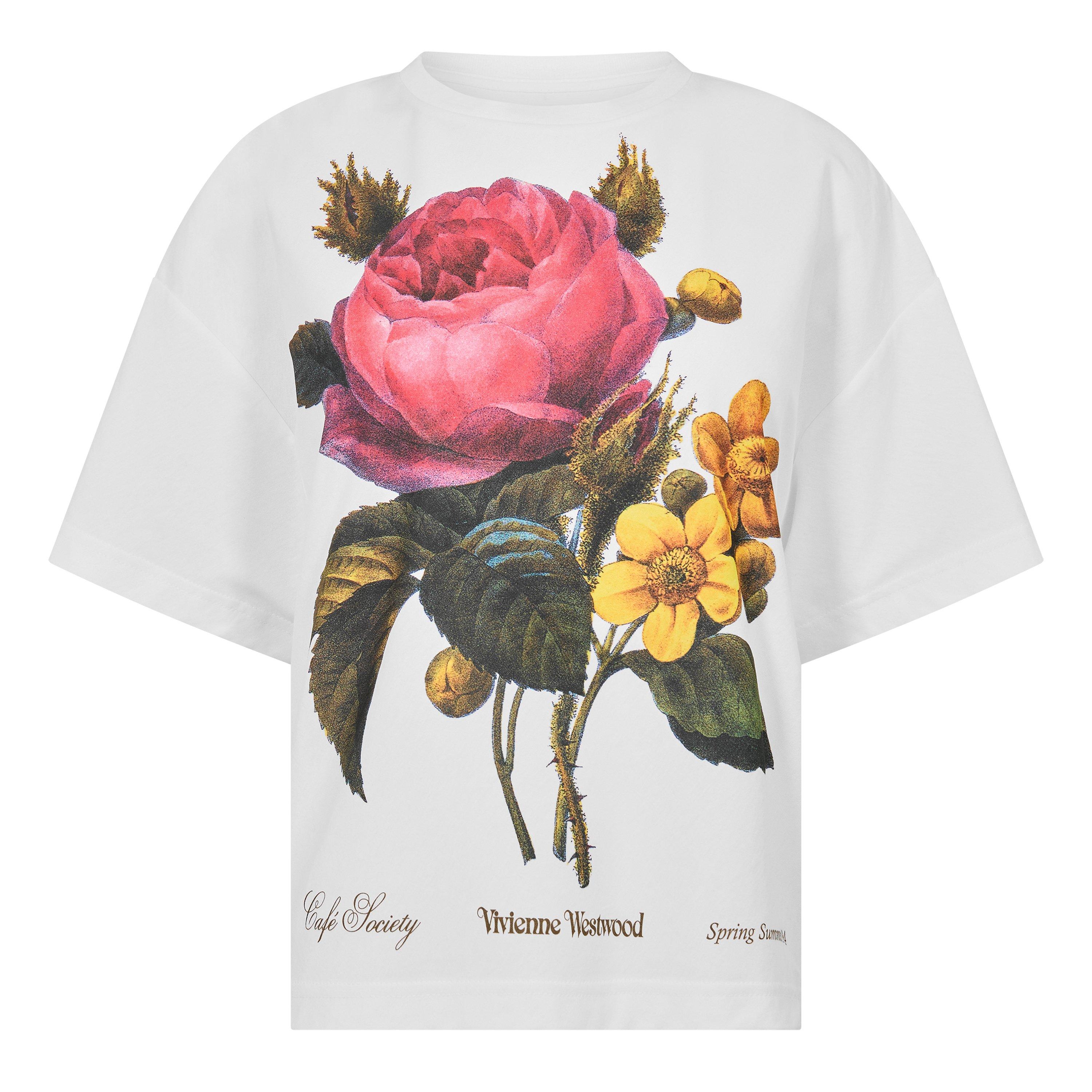 Vivienne Westwood Viv Flower Box Tee Ld54 - White - Size 12 (M)