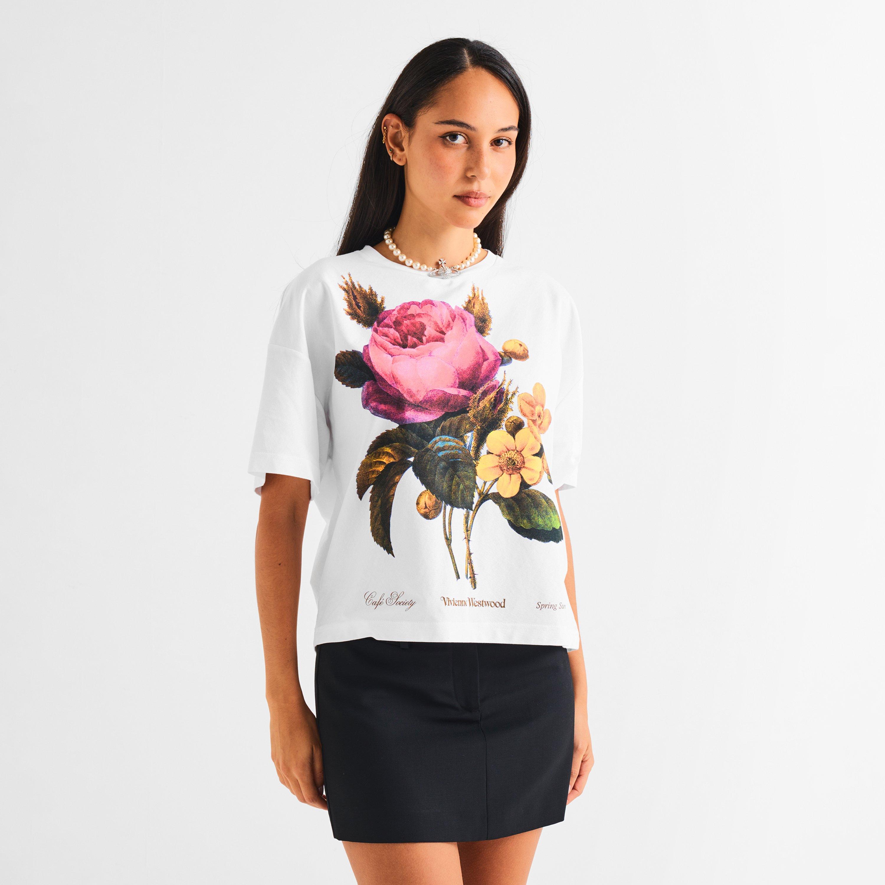 White - Vivienne Westwood - Viv Flower Box Tee Ld54 - 3