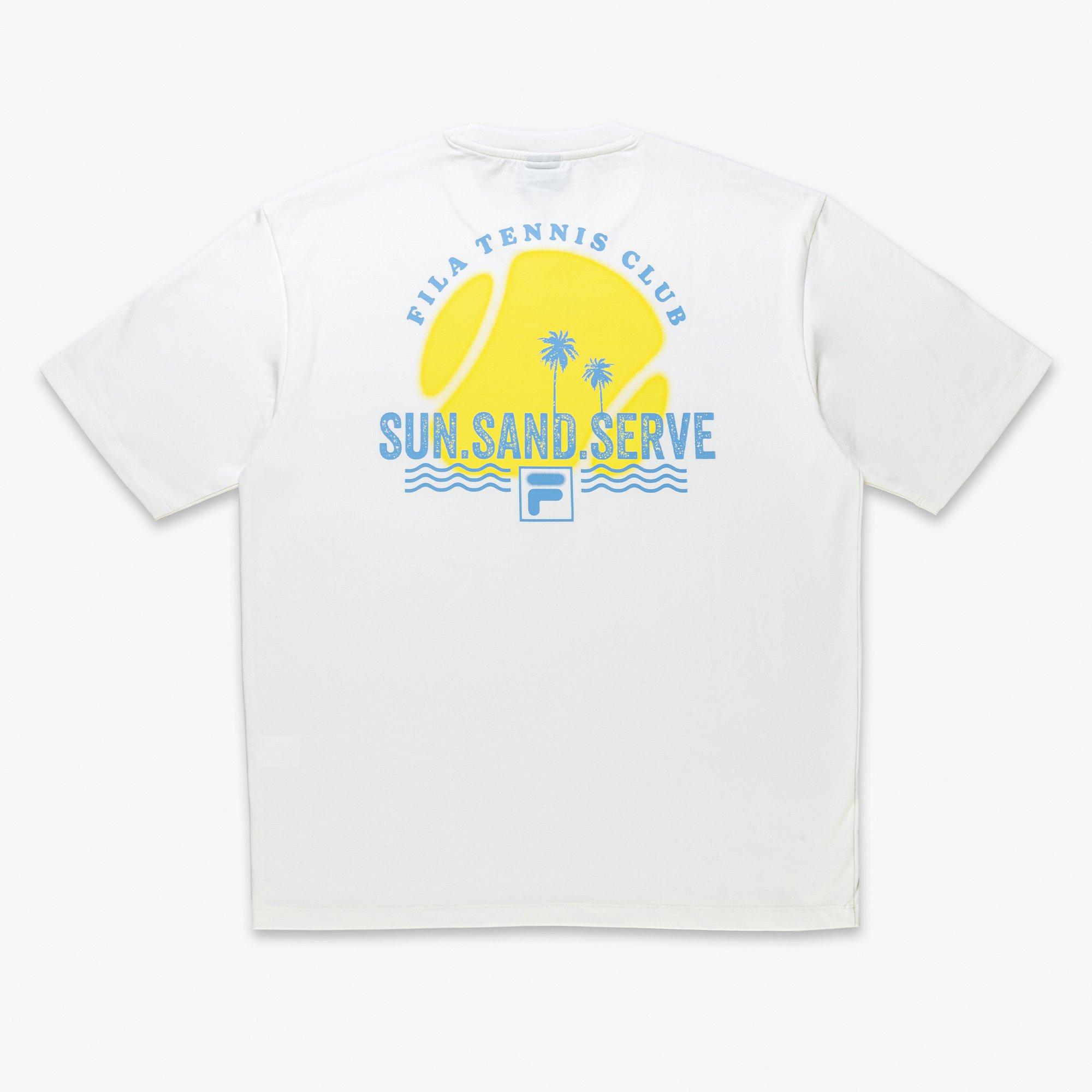 OFF WHITE - Fila - Printed Loose Fit T-Shirt Womens - 1