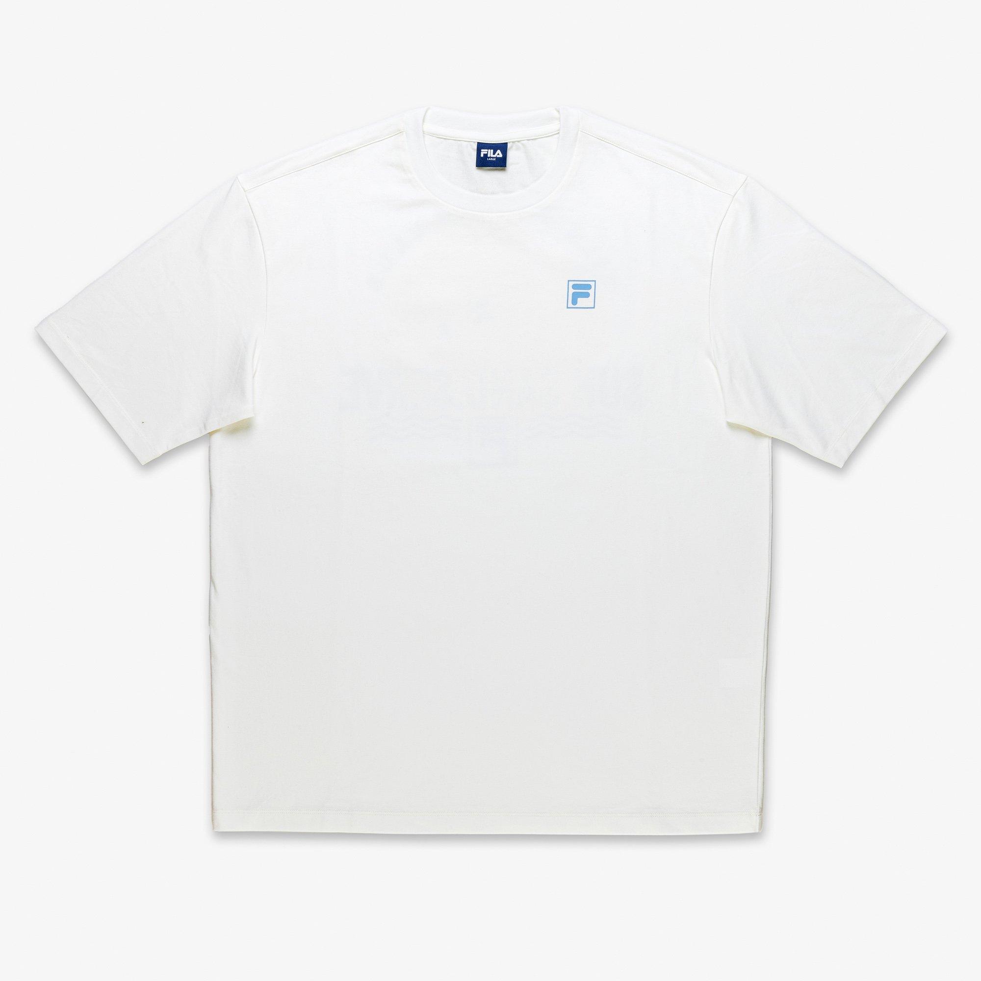 OFF WHITE - Fila - Printed Loose Fit T-Shirt Womens - 2