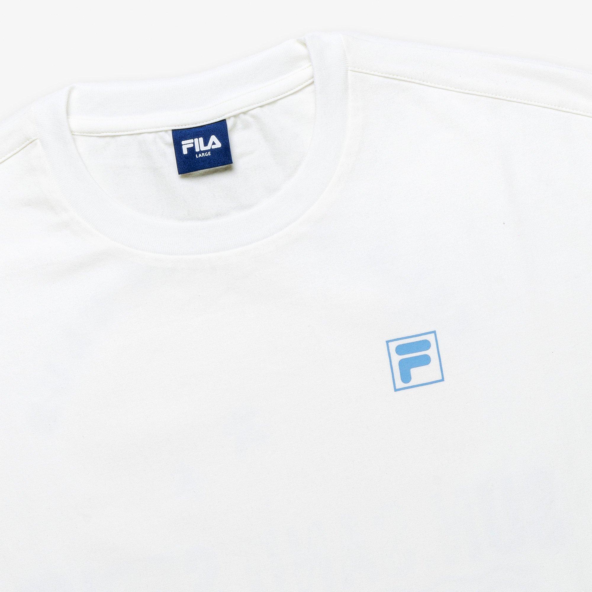 OFF WHITE - Fila - Printed Loose Fit T-Shirt Womens - 3