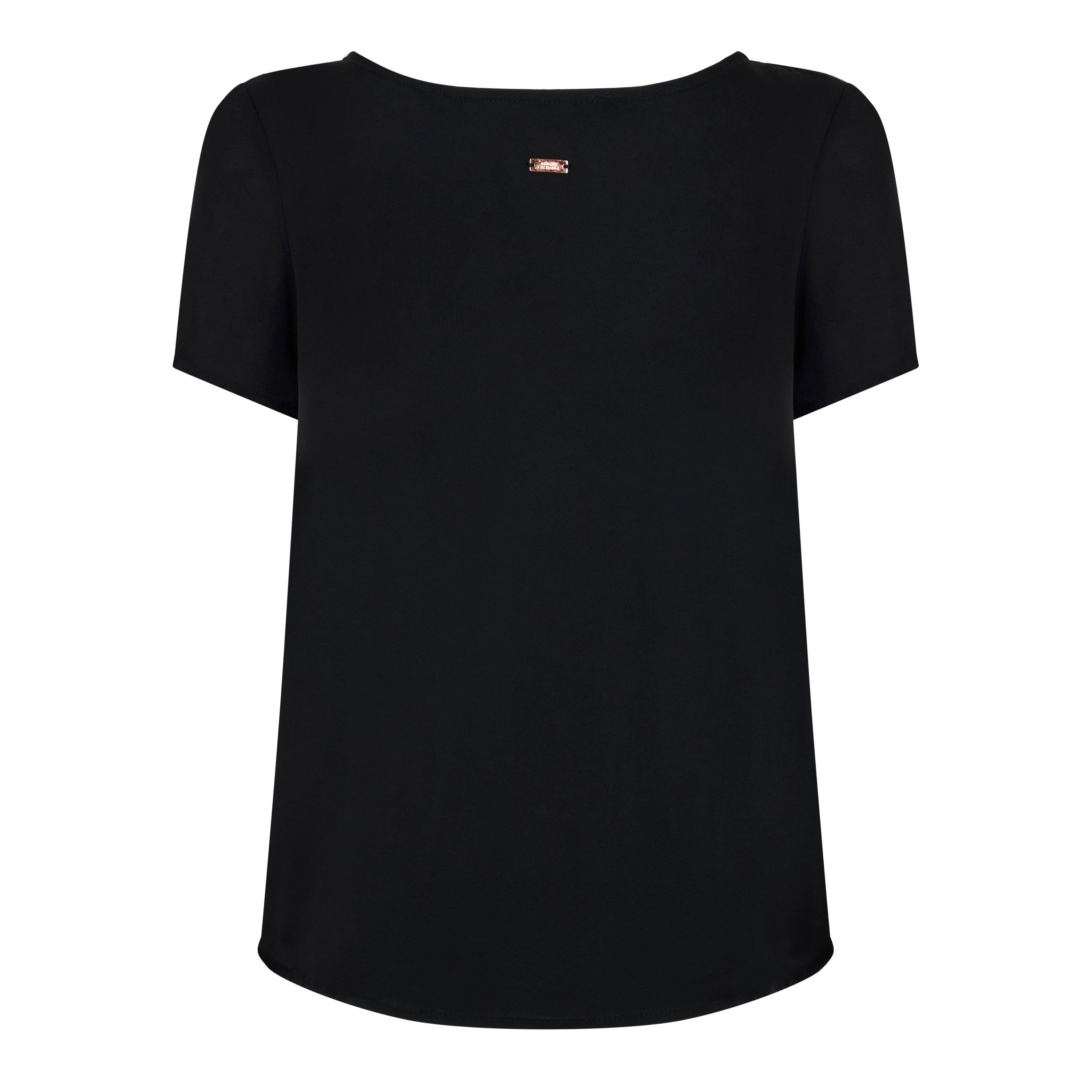 Black - Armani Exchange - Women's Regular Fit T-Shirt - 5