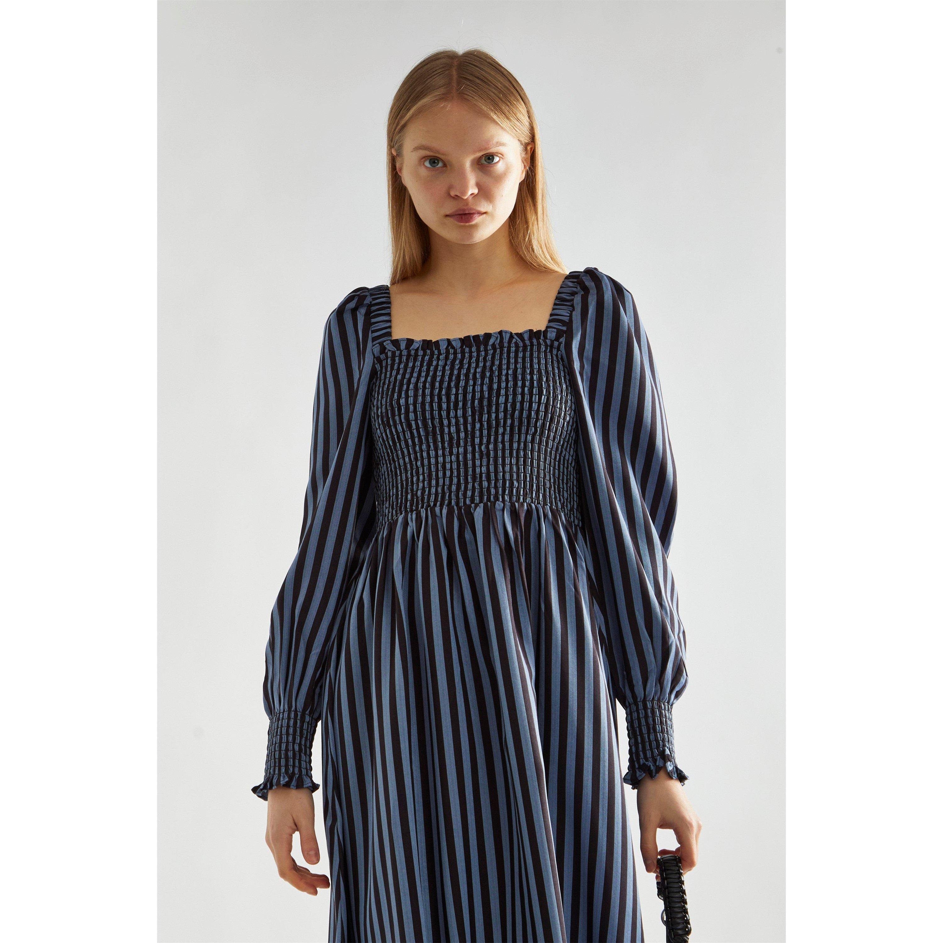 Blu - Glamorous - Stripe Shirred Midi-Dress - 2
