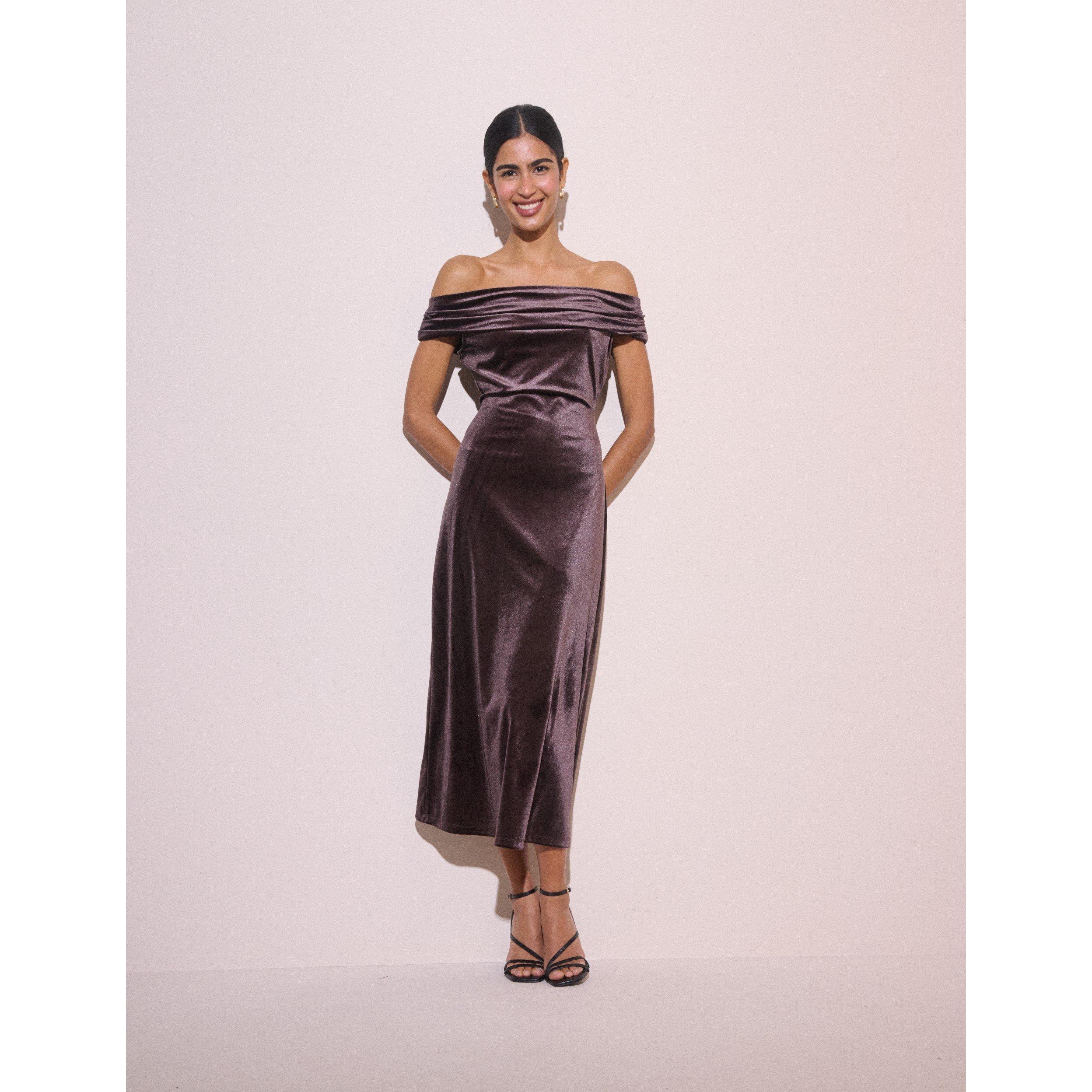 Brown - Nobodys Child - NC Pippa Midi Dress Ld71 - 1