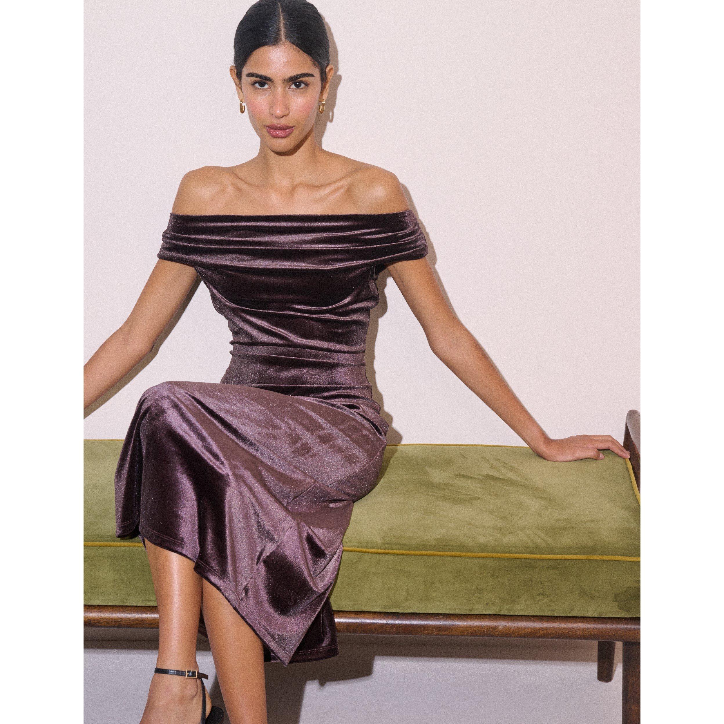 Brown - Nobodys Child - NC Pippa Midi Dress Ld71 - 4