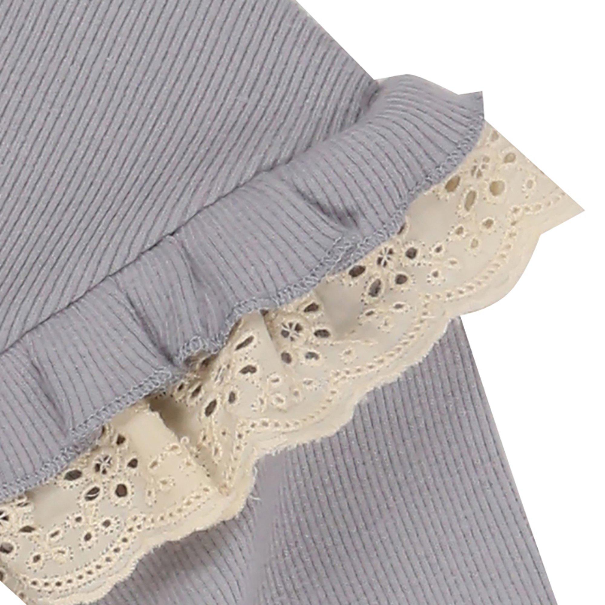 Grey - Lilly and Sid - Lace Long-Sleeve A-Line Dress - 3