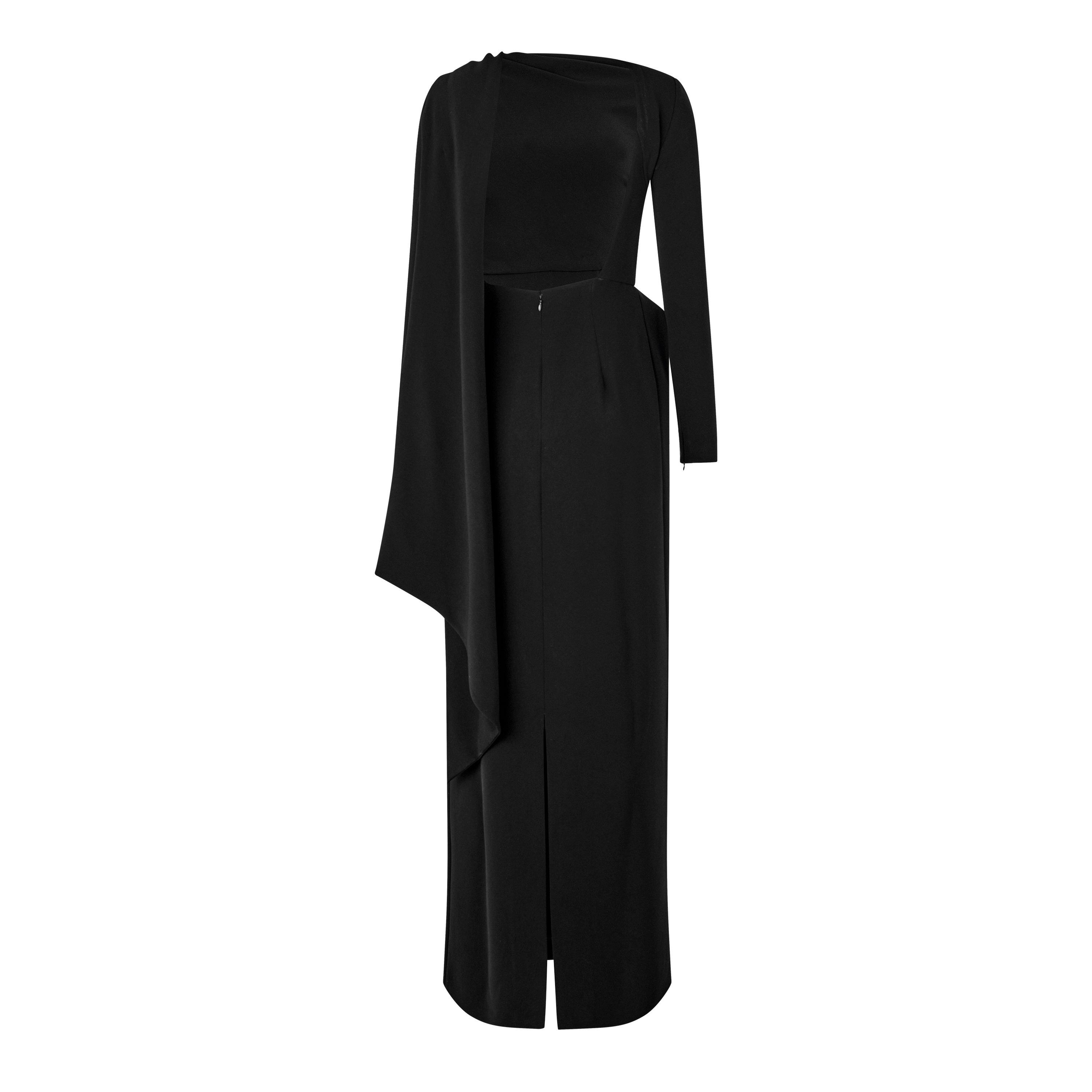 Black - Balenciaga - Cape Gown - 2