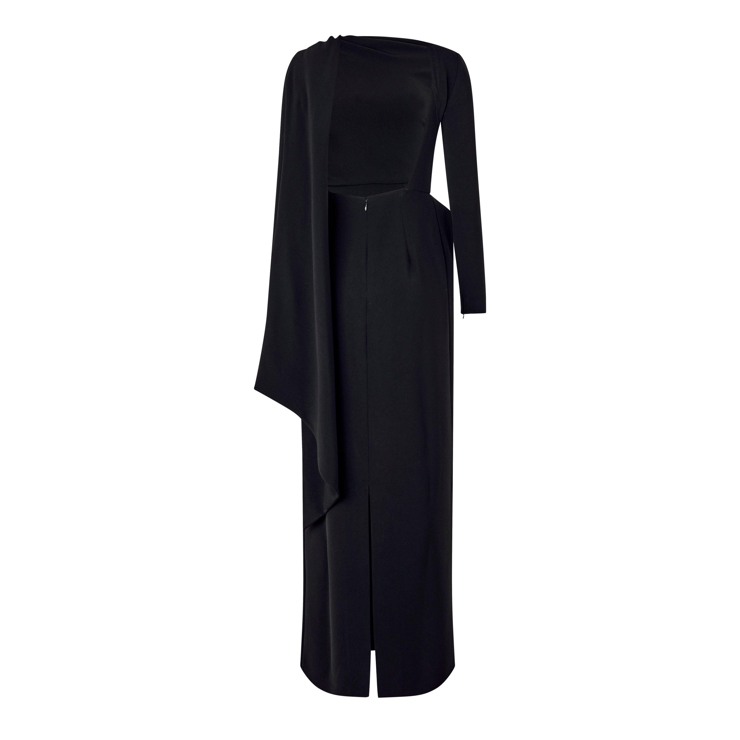 Black - Balenciaga - Cape Gown - 6