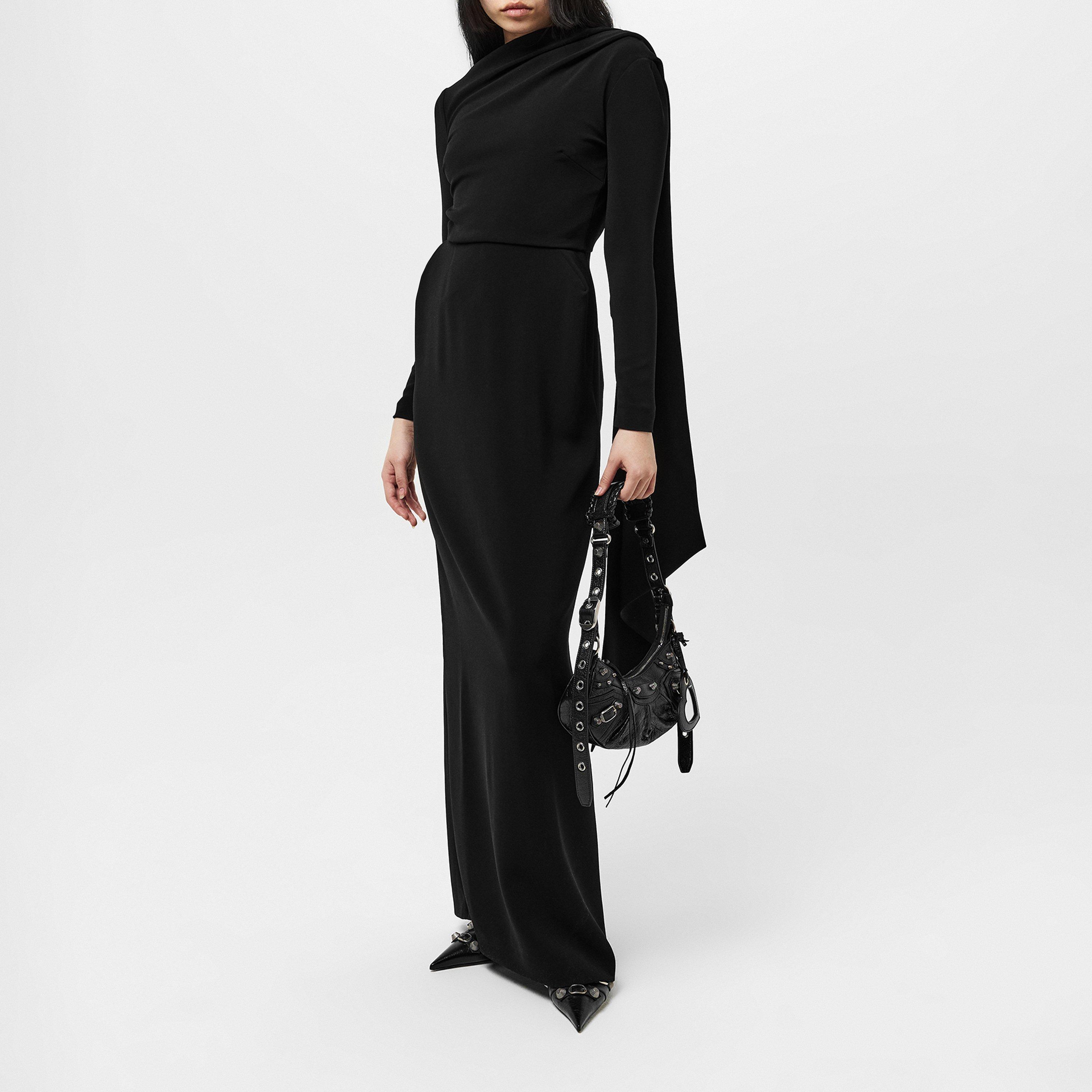Black - Balenciaga - Cape Gown - 3