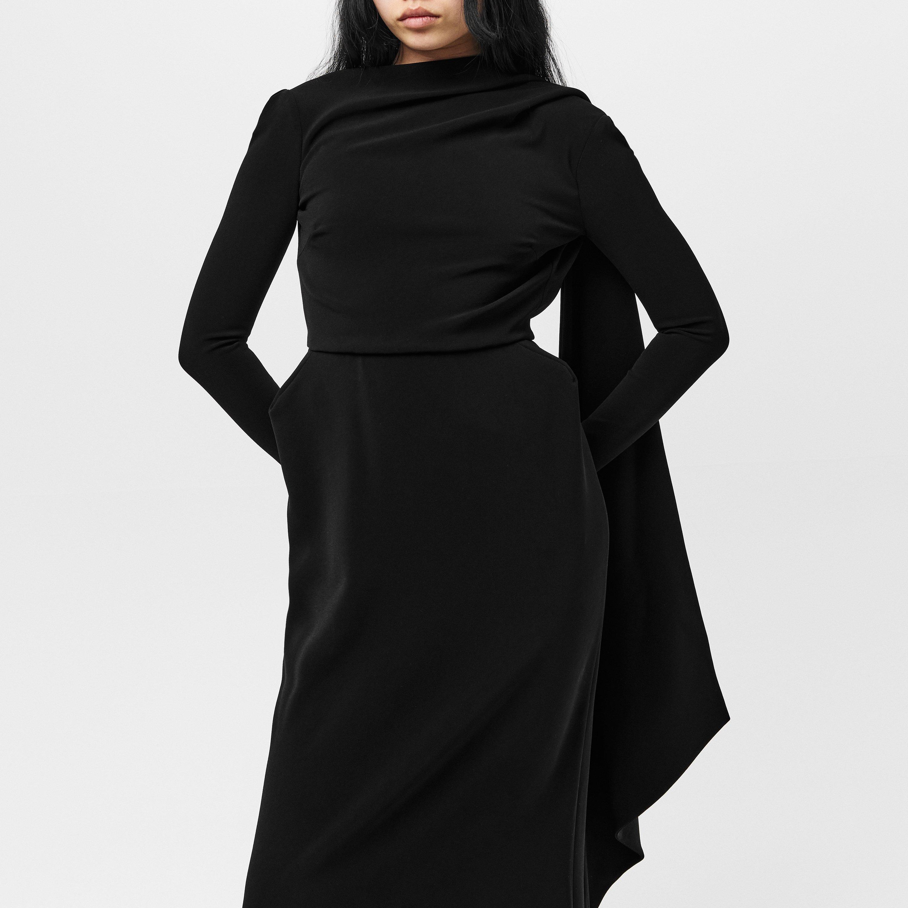 Black - Balenciaga - Cape Gown - 5