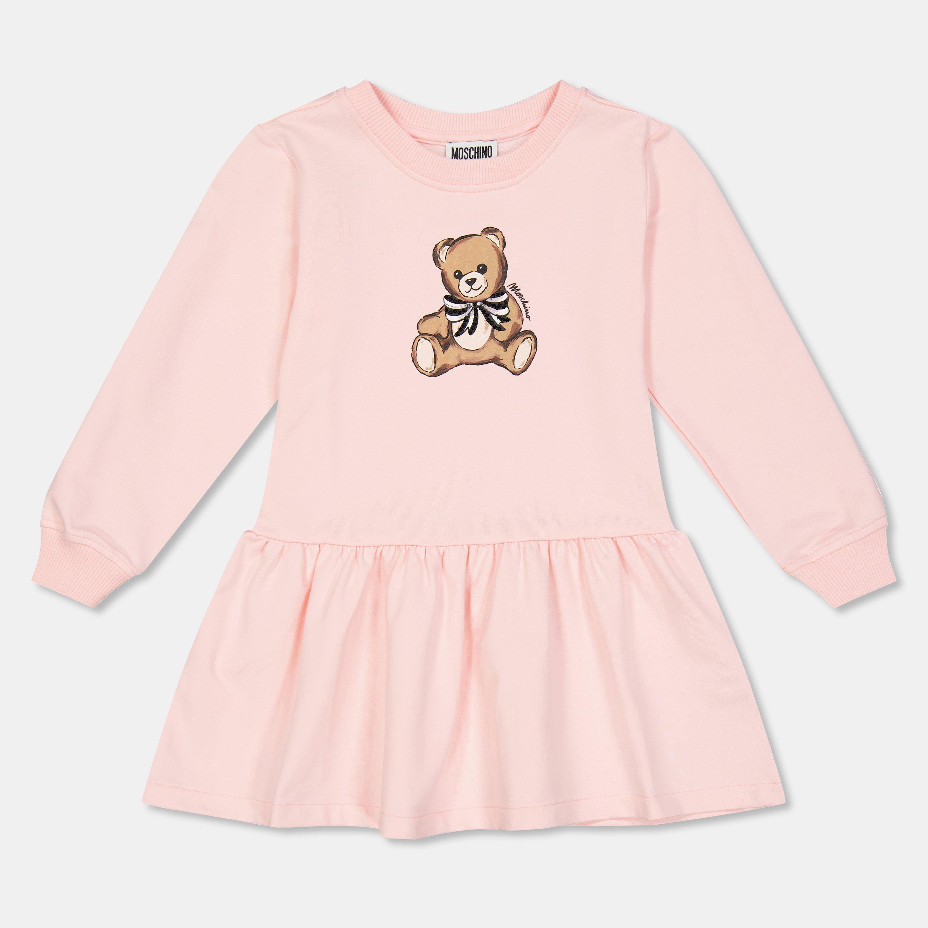 Moschino Kids' Modern Soft Fabric Jumper Dress - Sugar Rose50209 - Size 12Y