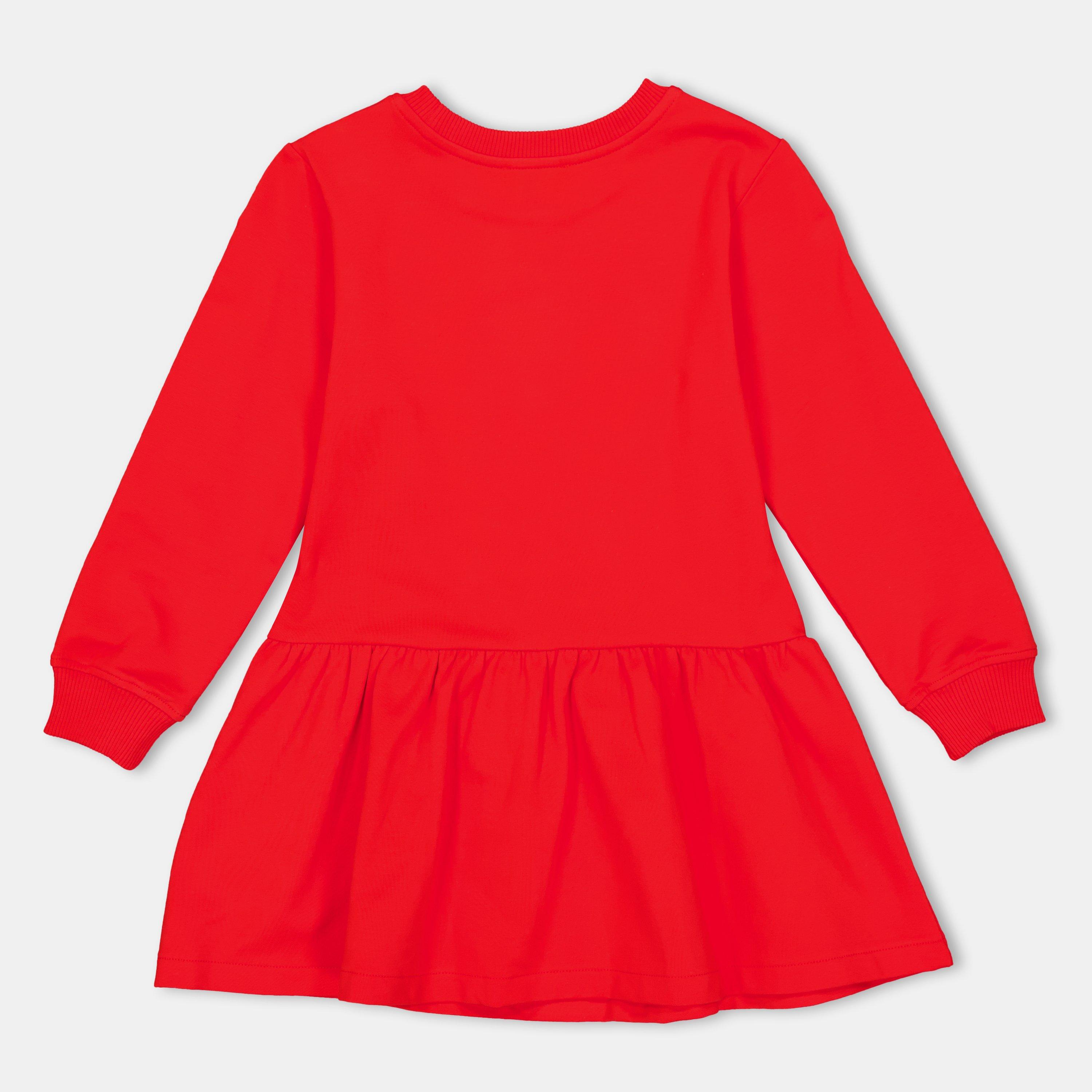 Poppy Red 50109 - Moschino - Kids' Modern Soft Fabric Jumper Dress - 2