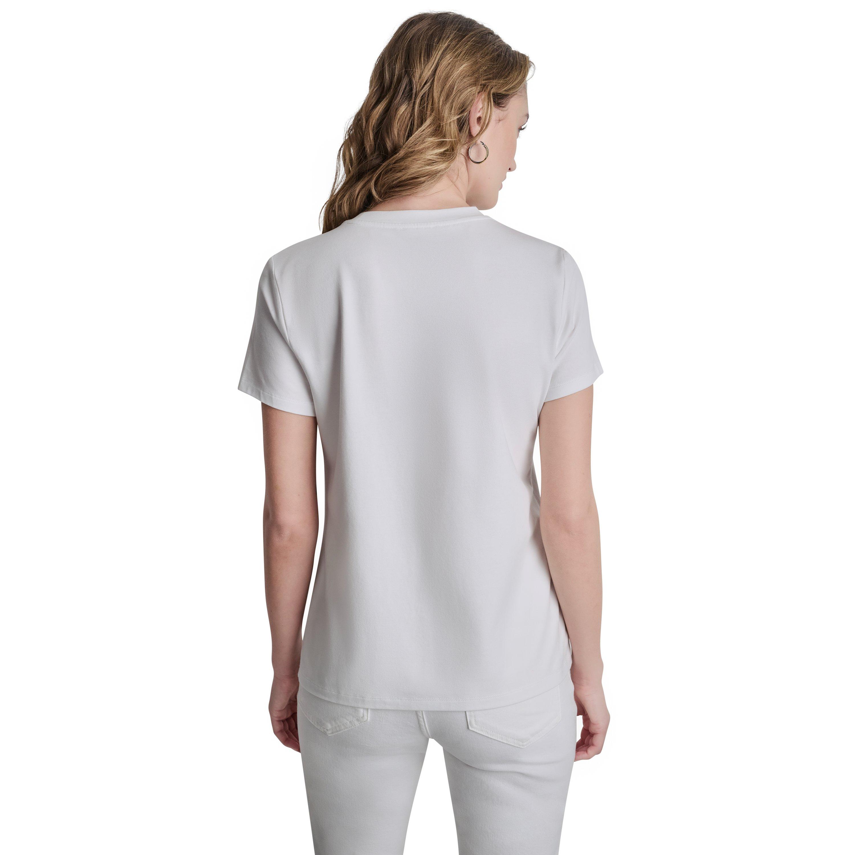White - DKNY - Women's T-Shirt - 4