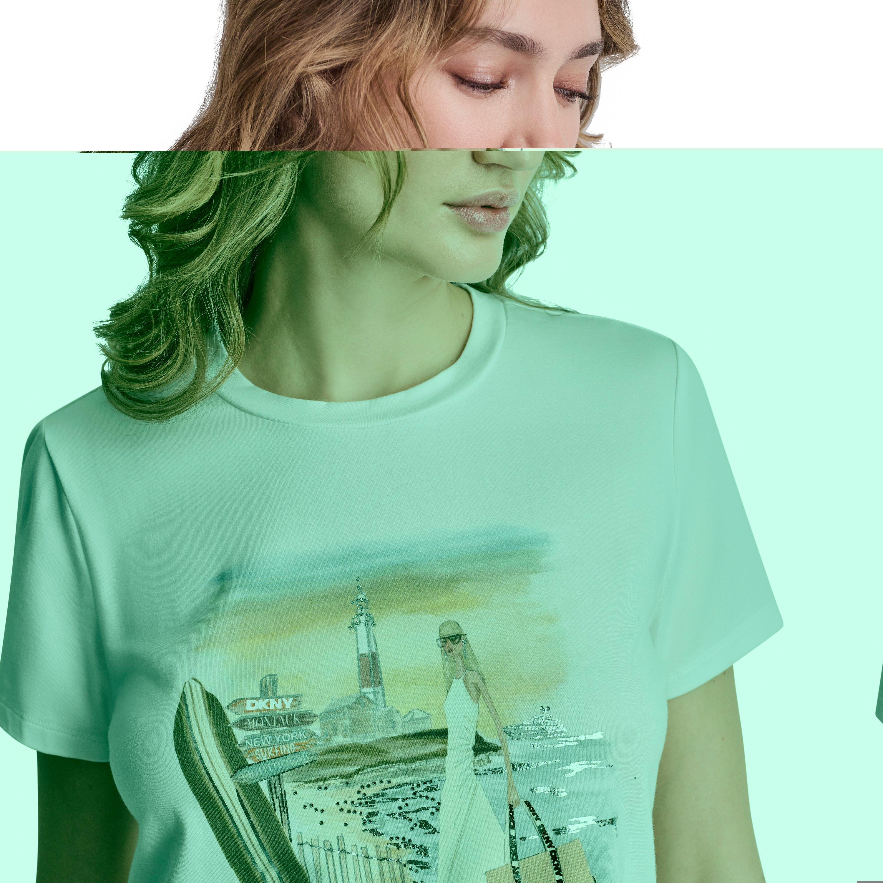 White - DKNY - Women's T-Shirt - 8