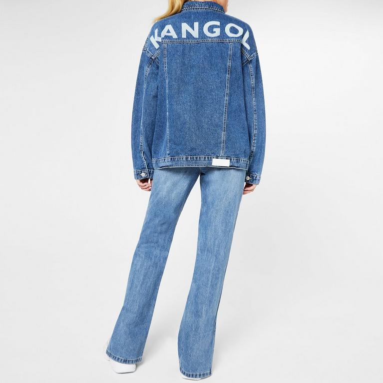 Bleu clair - Kangol - Twilight long-sleeve shirt dress - 3