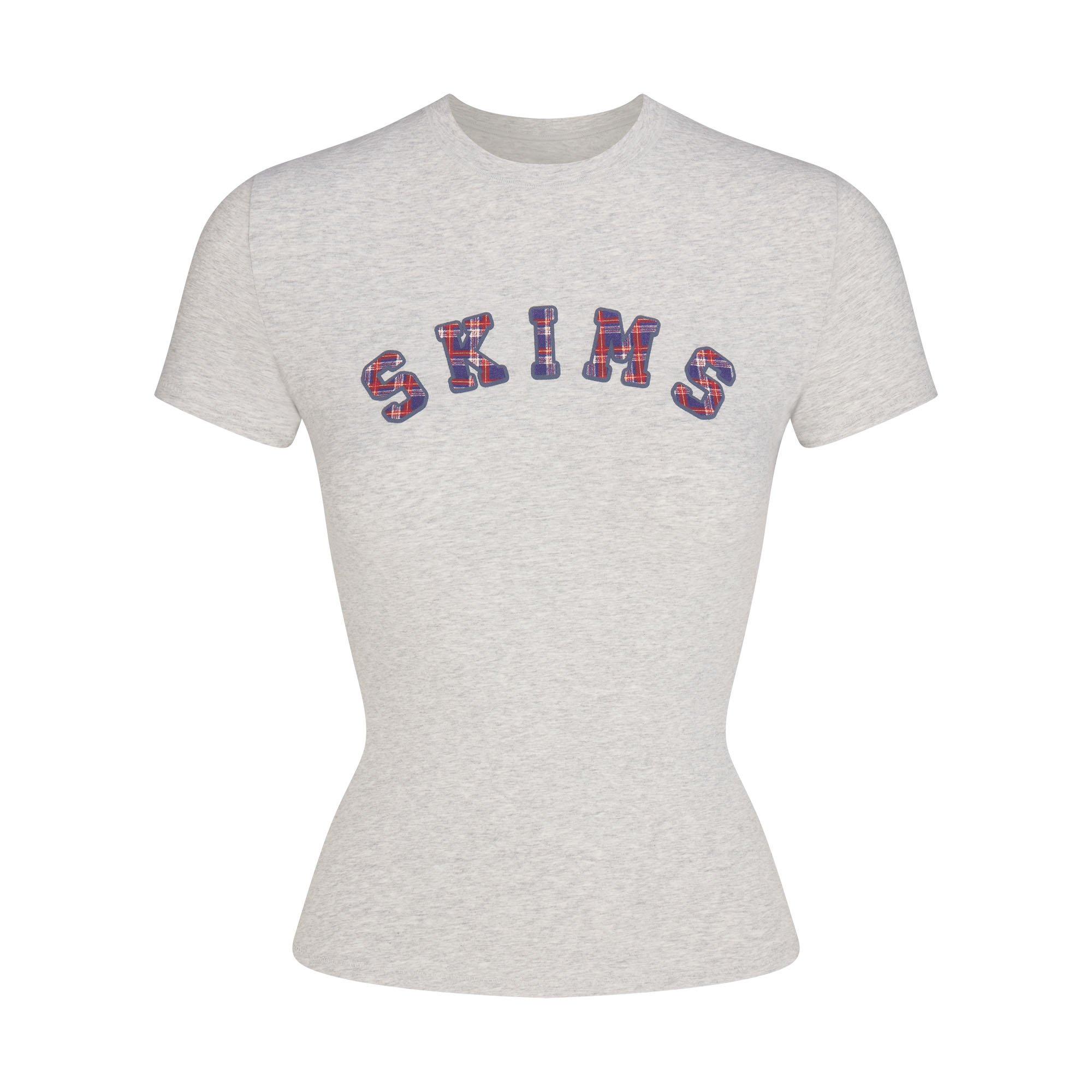 LHG Plaid Logo - SKIMS - SKIMS LG SS Tee Ld63 - 1