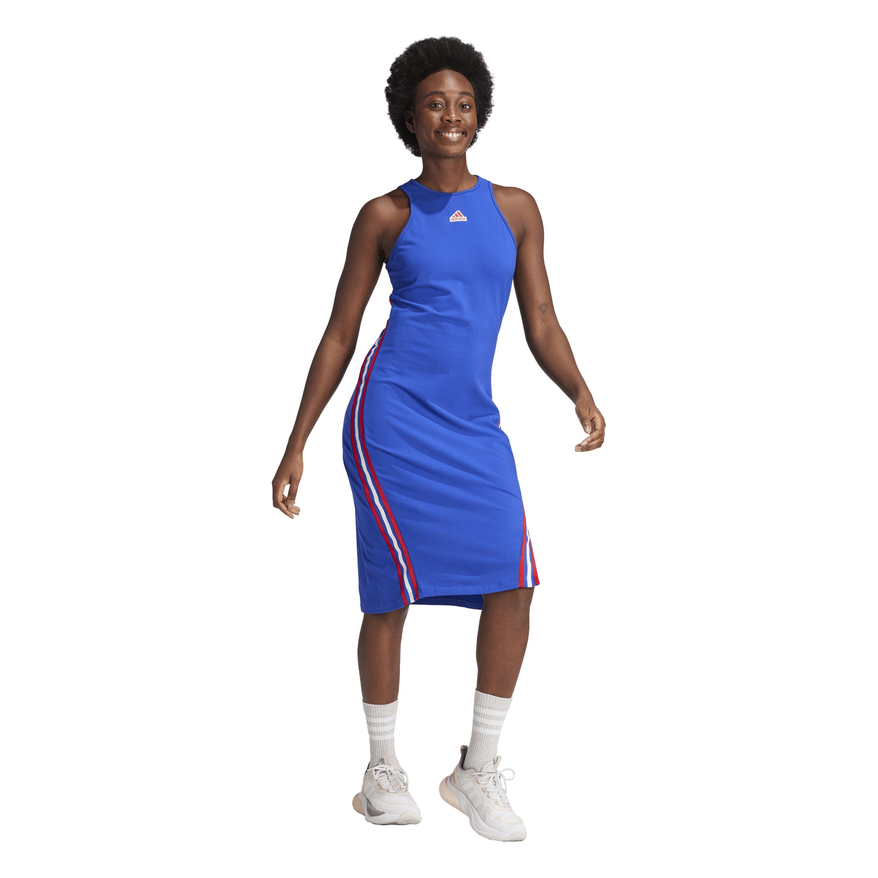 Blå - adidas - W Fi 3s Dress Bodycon Womens - 6