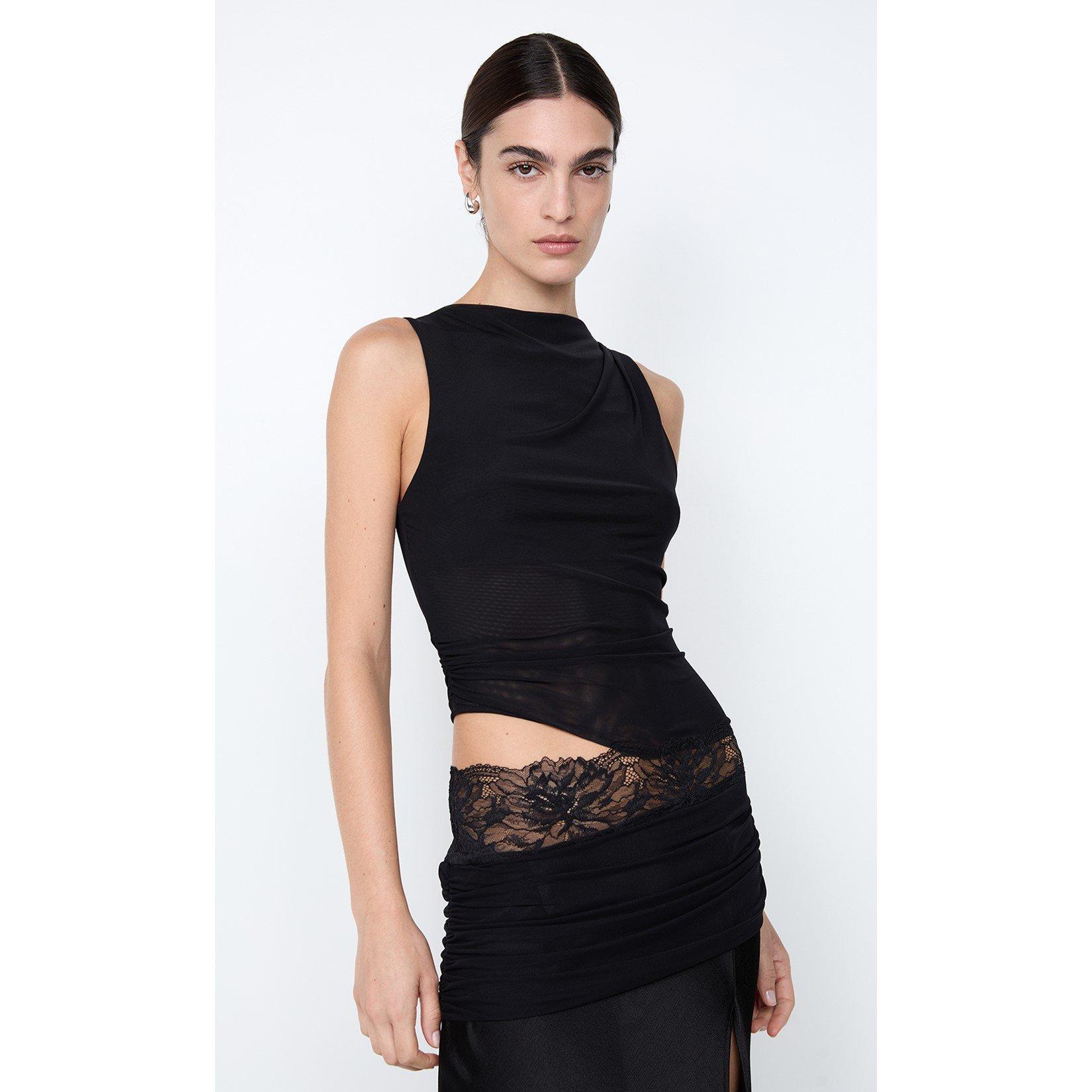 Black - Bec and Bridge - Women's Rita Asym Long Maxi Dress