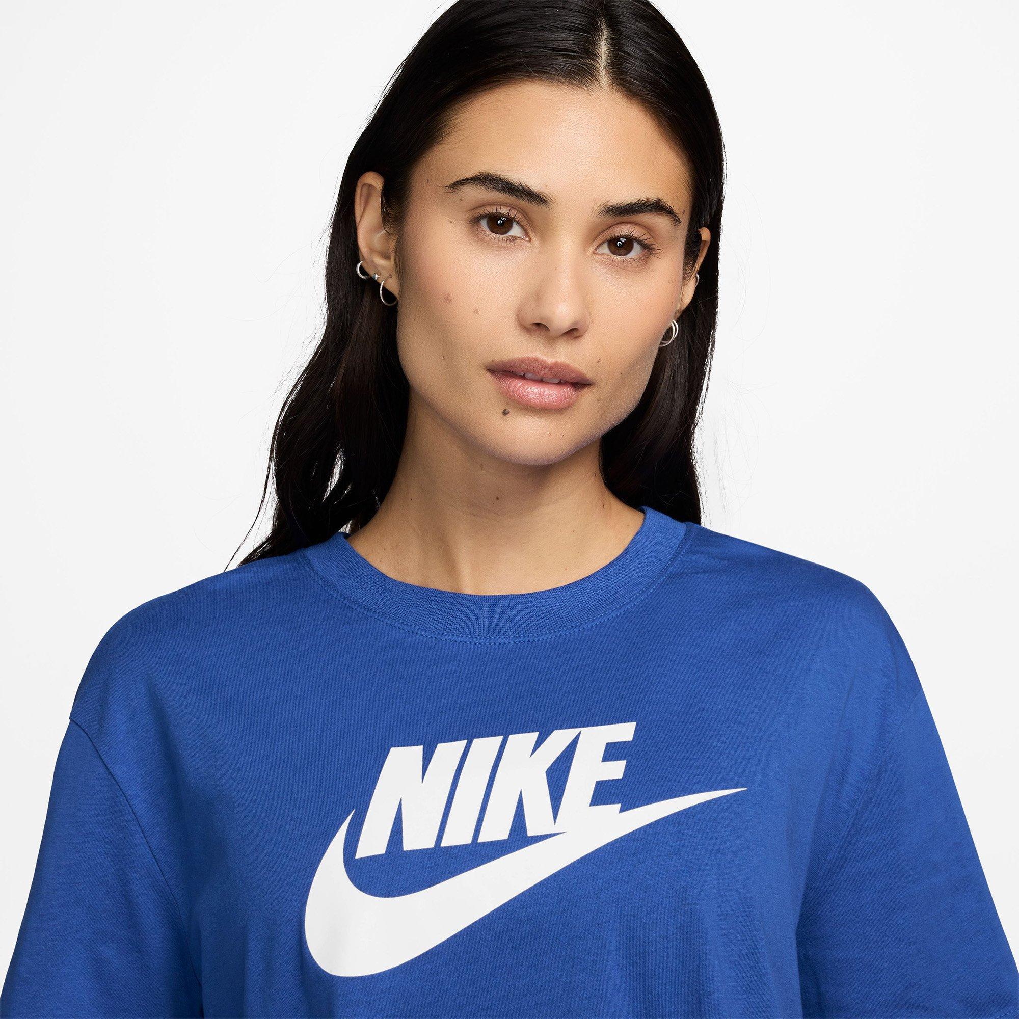 Game Royal/Wht - Nike - Sportswear Essential Womens Cropped T Shirt - 3