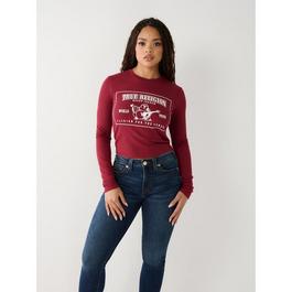 True Religion Srs Ribbed Ls T Ld99