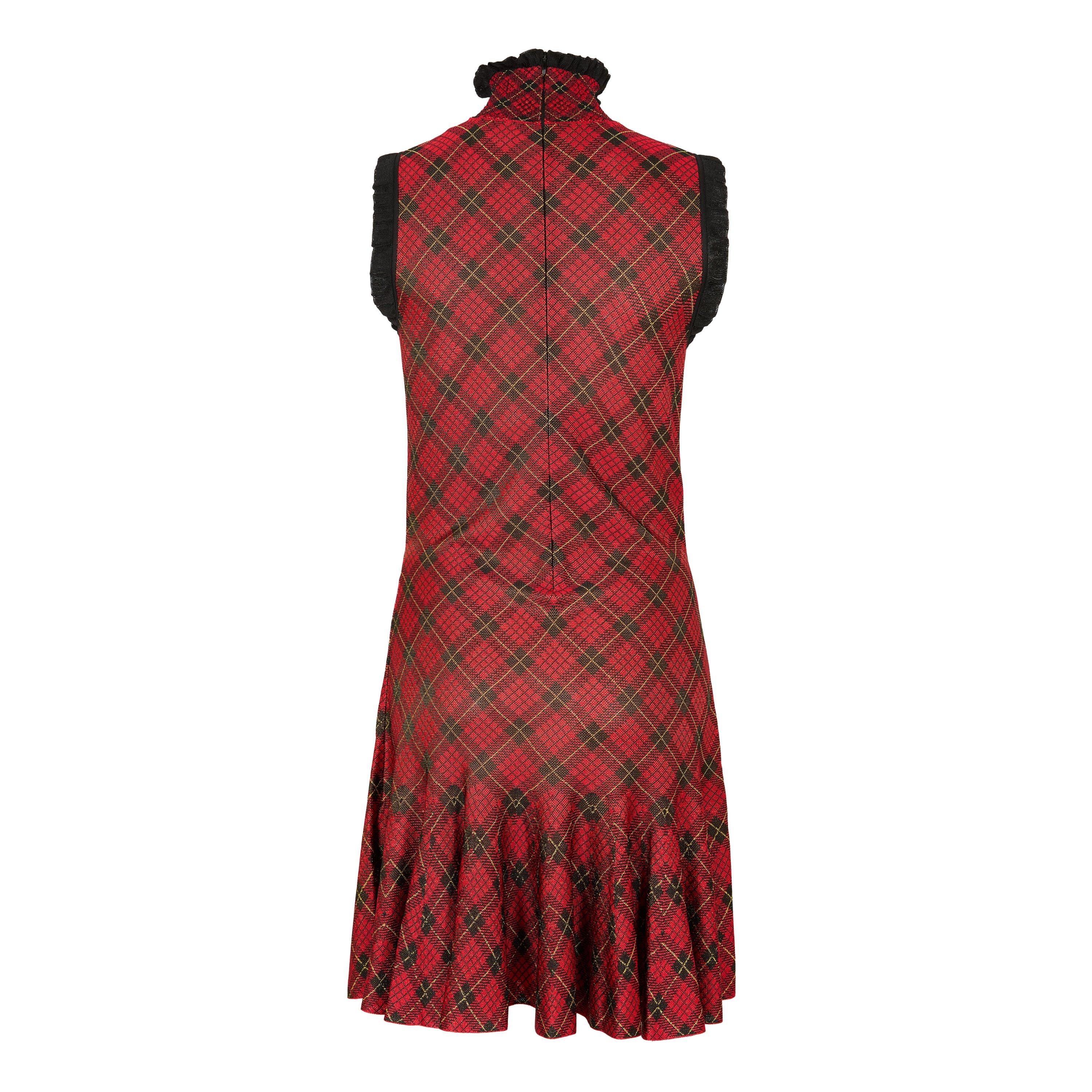 Red/Blk/Ylw - Alexander McQueen - Alex Chck Mini Drs Ld61 - 2