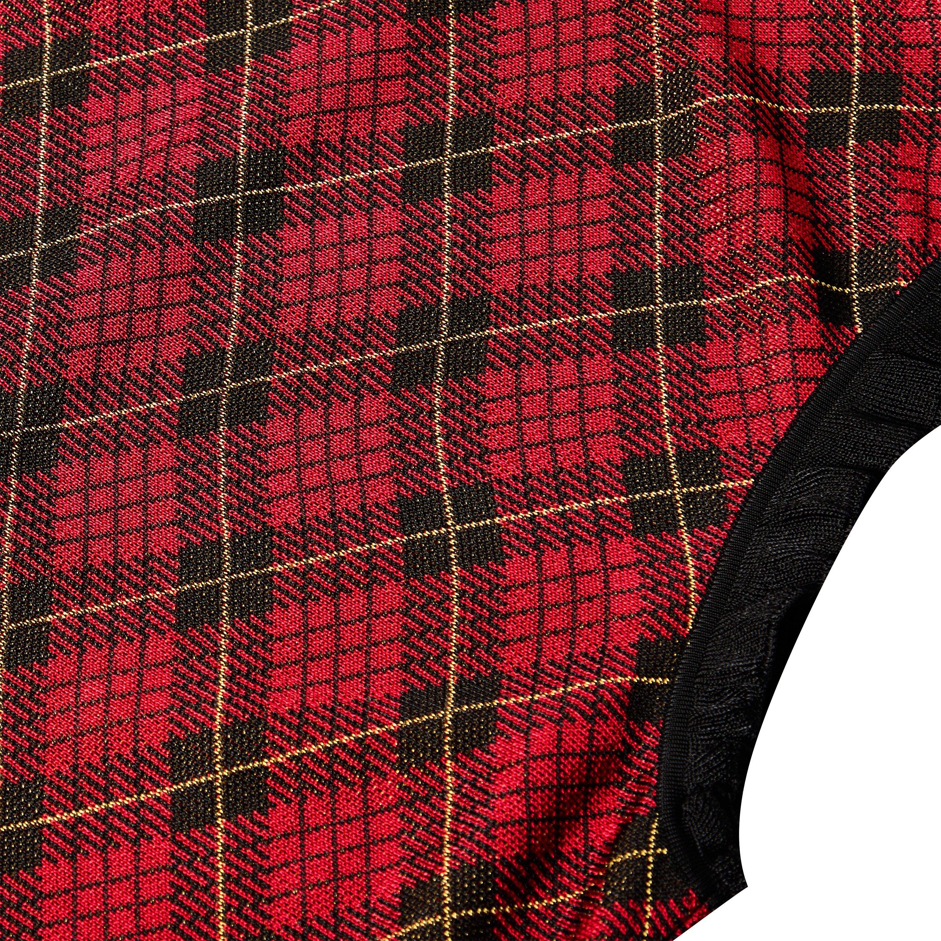 Red/Blk/Ylw - Alexander McQueen - Women's Alex Check Mini Dress - 5