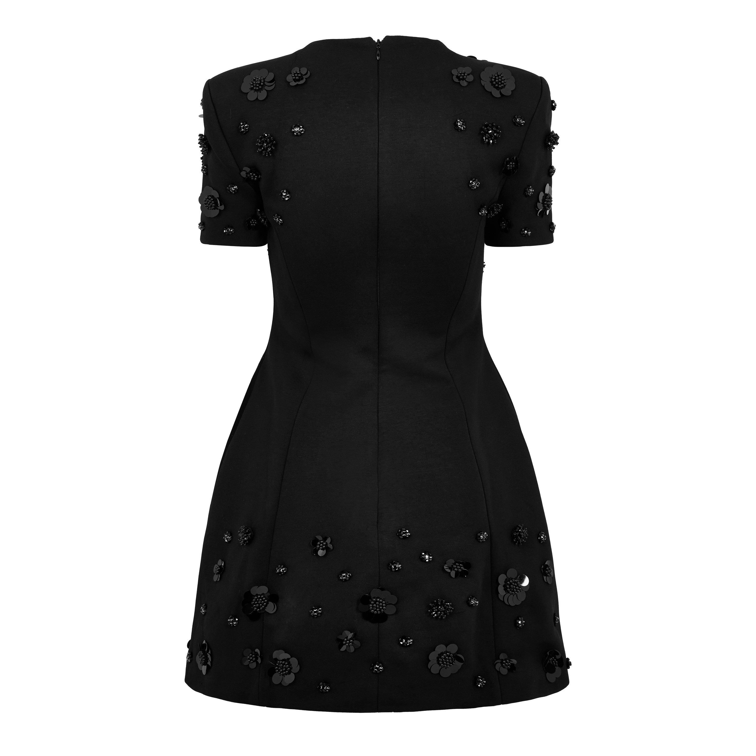 Black - Odd Muse - Odd Muse Applique Mini Dress - 2