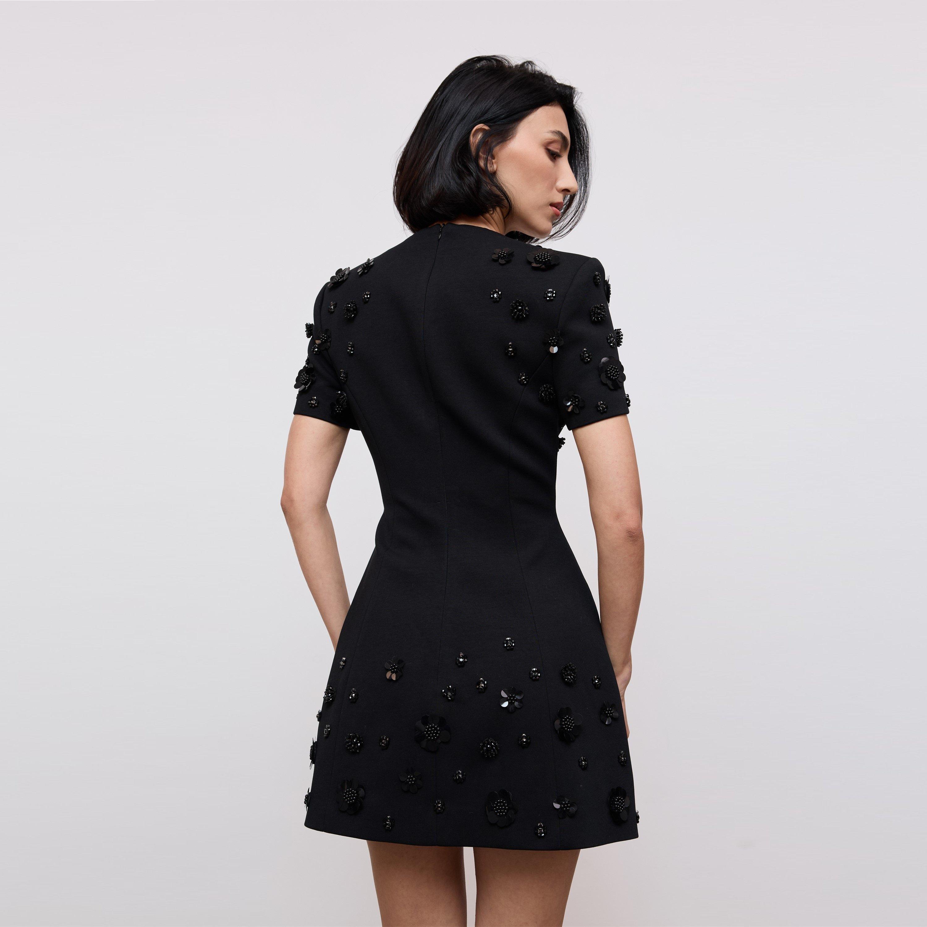 Black - Odd Muse - Odd Muse Applique Mini Dress - 4