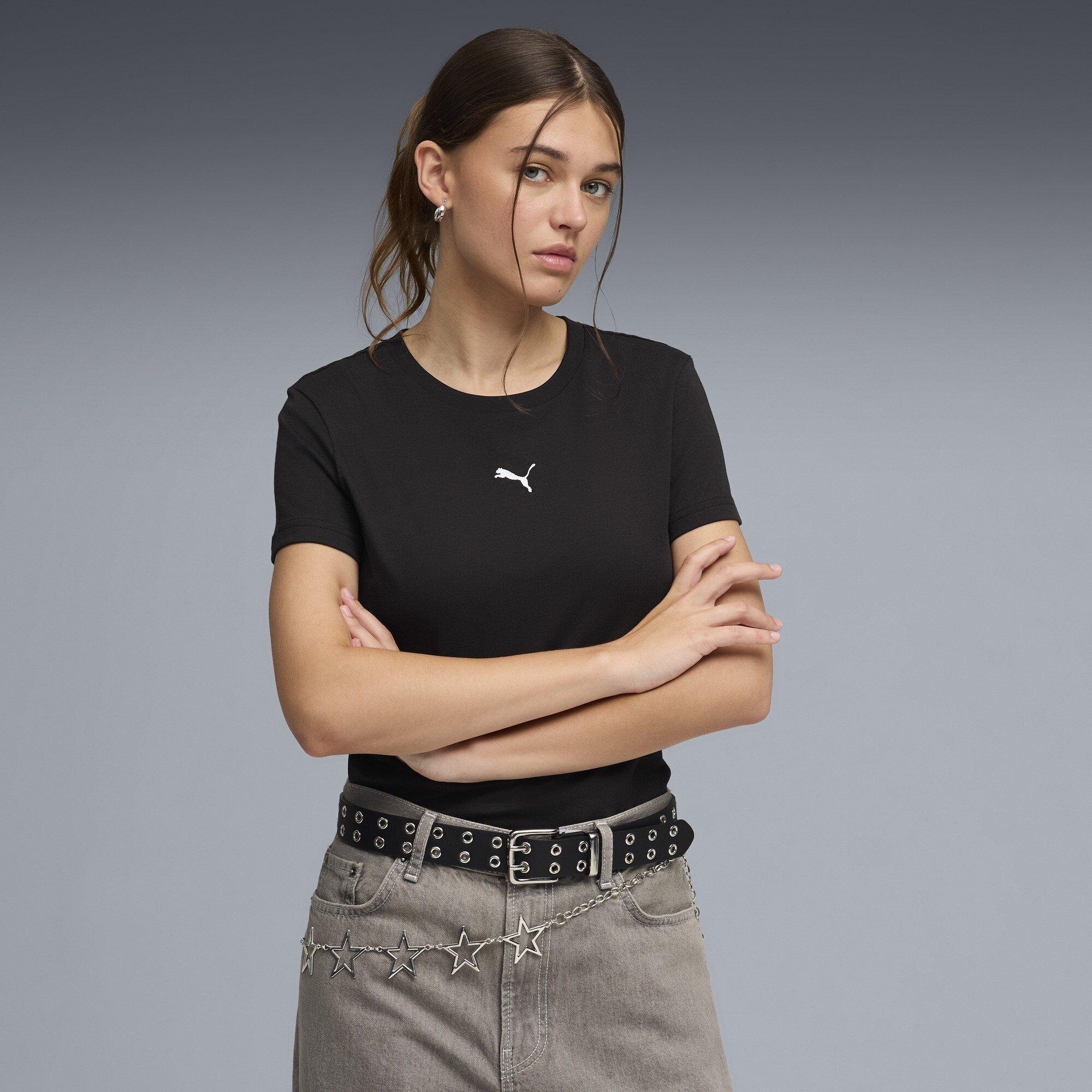 Puma Black - Puma - Women's Cat Logo Cotton Short-Sleeve T-Shirt - 3
