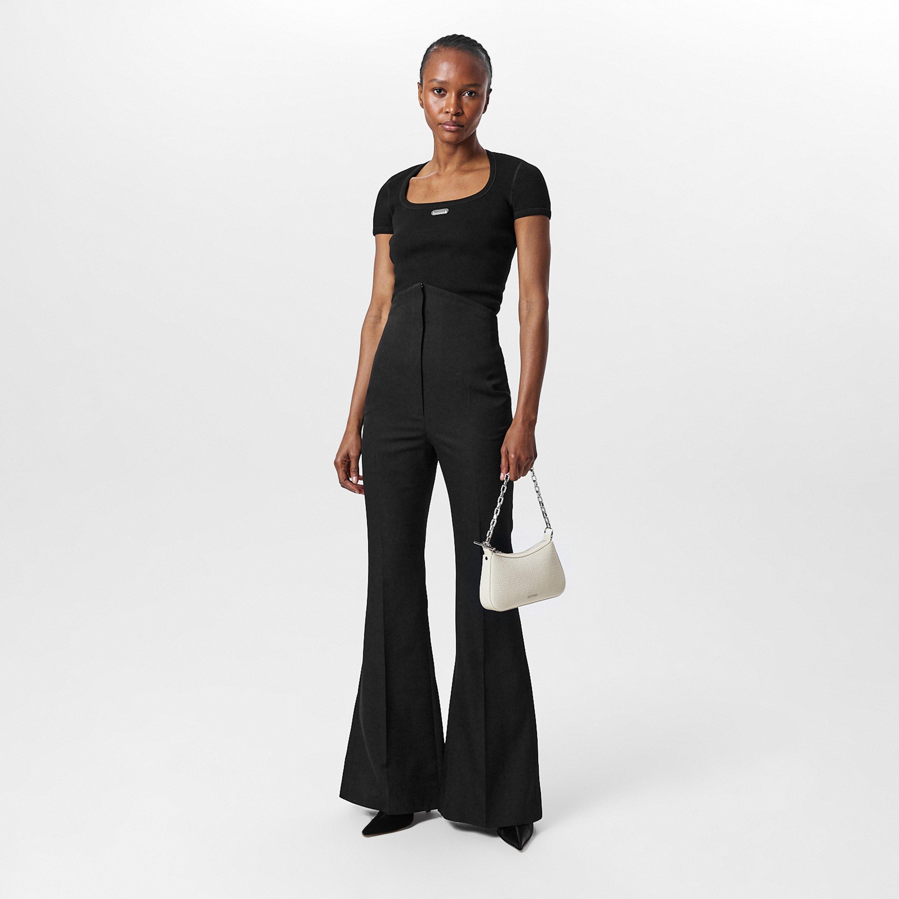 Black - Alexander McQueen - Women's Alex Logo Regular Fit T-Shirt - 6