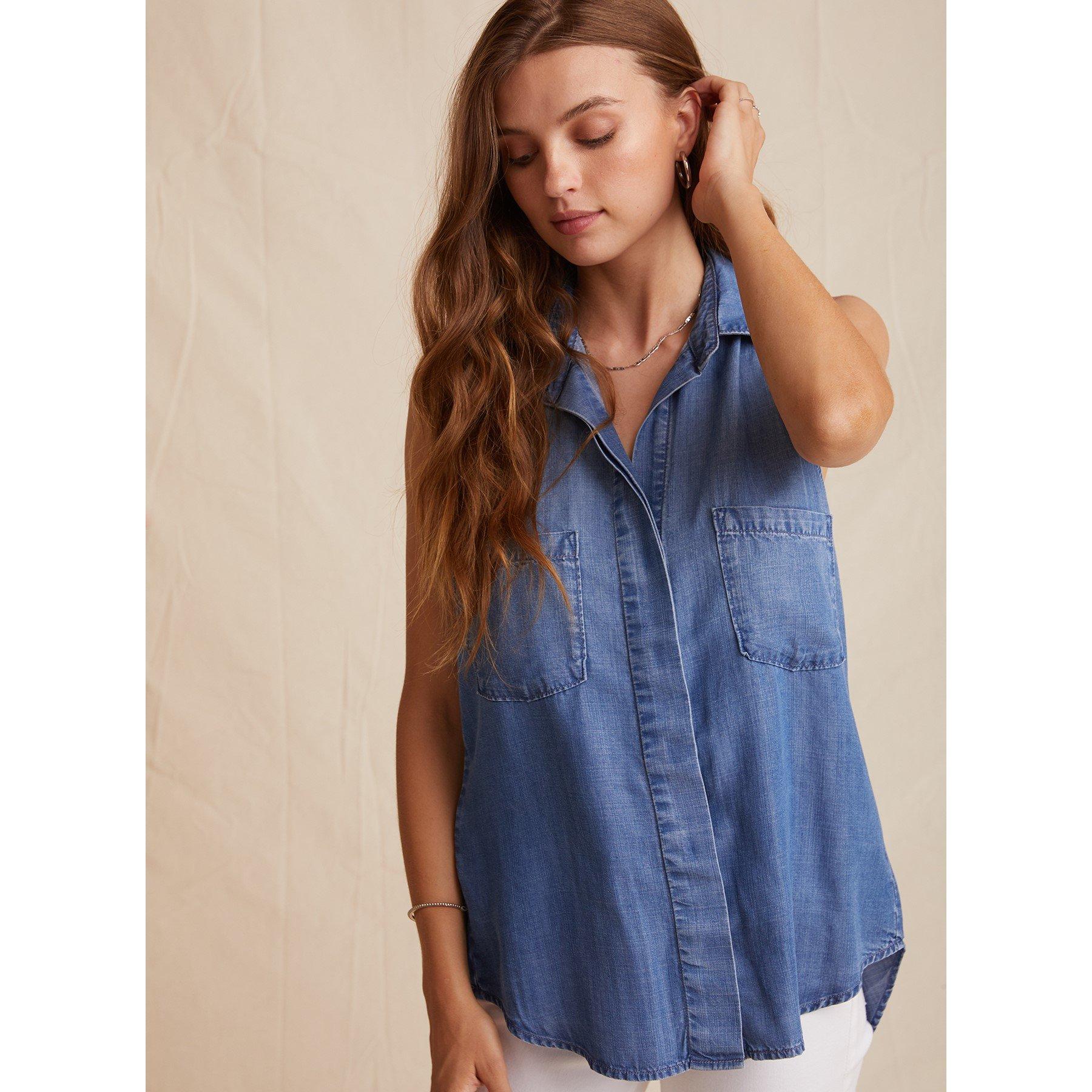 Med Ombre - Bella Dahl - Women's Regular Fit Split Back T-Shirt - 2