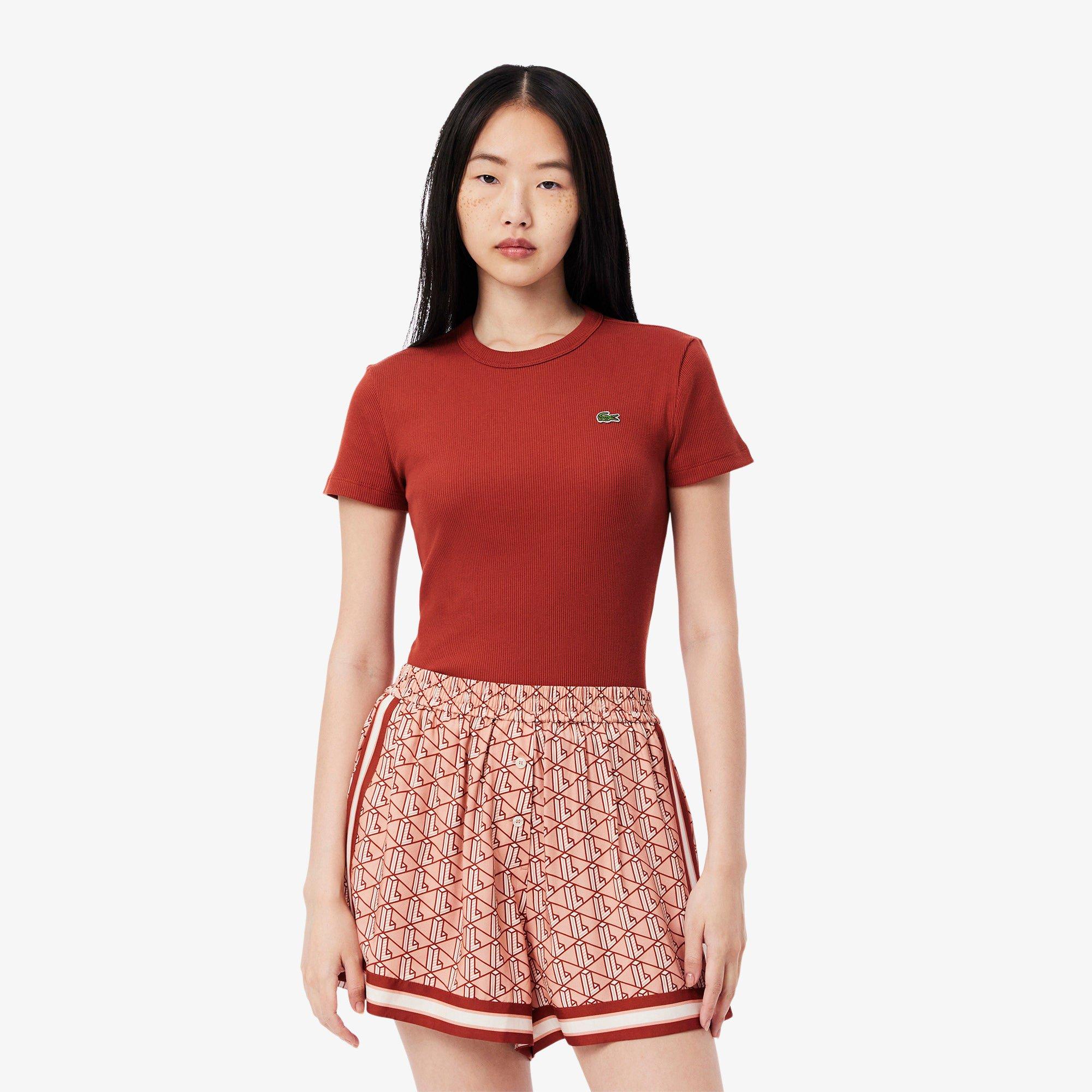 IBERIS - Lacoste - Women's Rib Slim Fit T-Shirt - 4