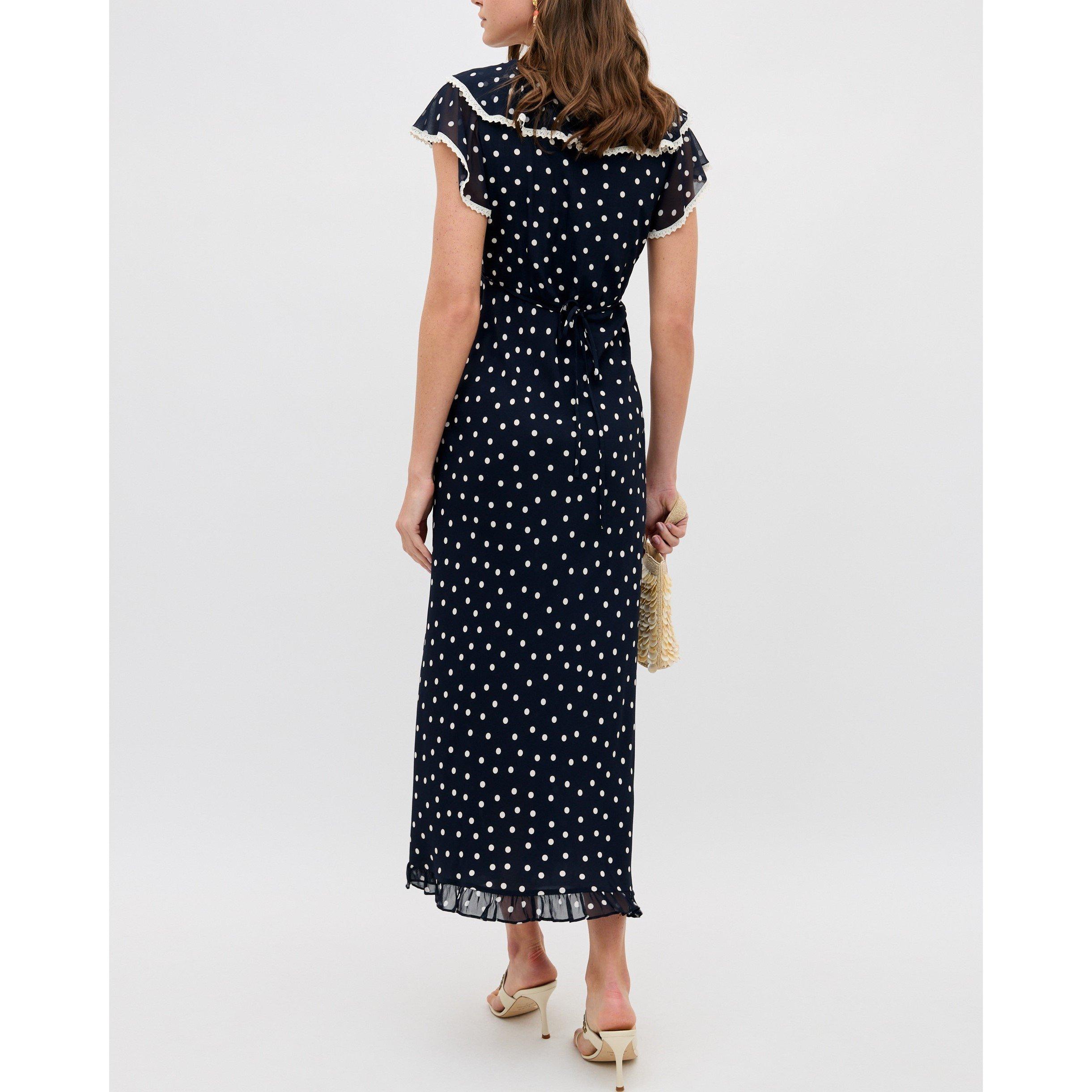 Layla Dt Navy - RIXO - Women's Bethea Long Maxi Dress - 3